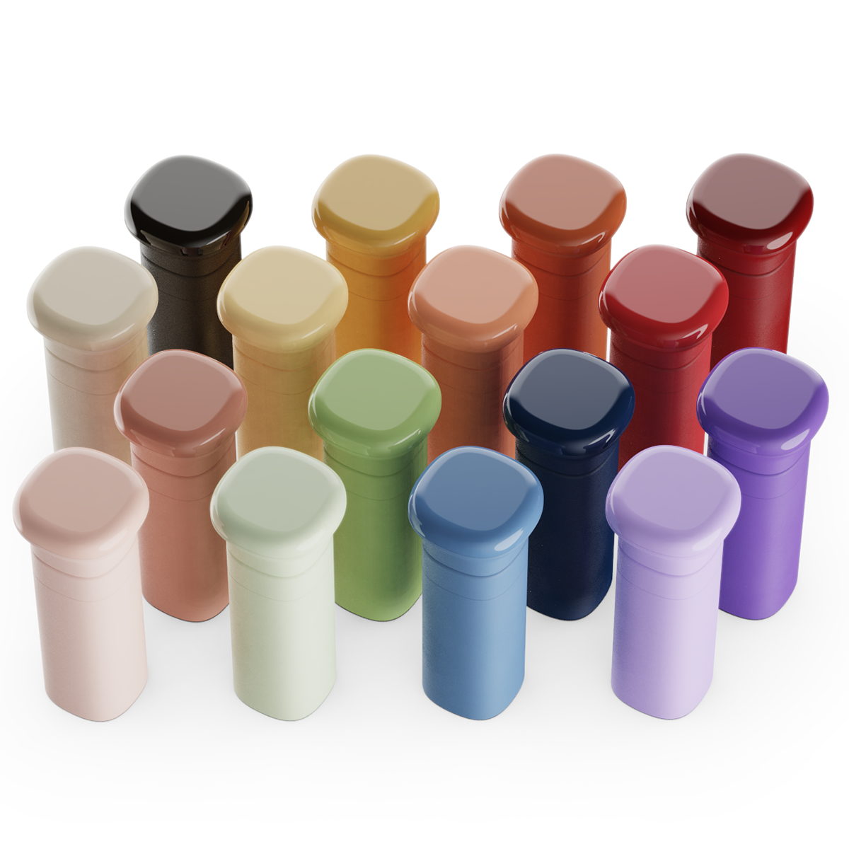 Francesco Brunetti，Duo，product design，Spice Grinder，Minimalist design ，Frosted ceramics，