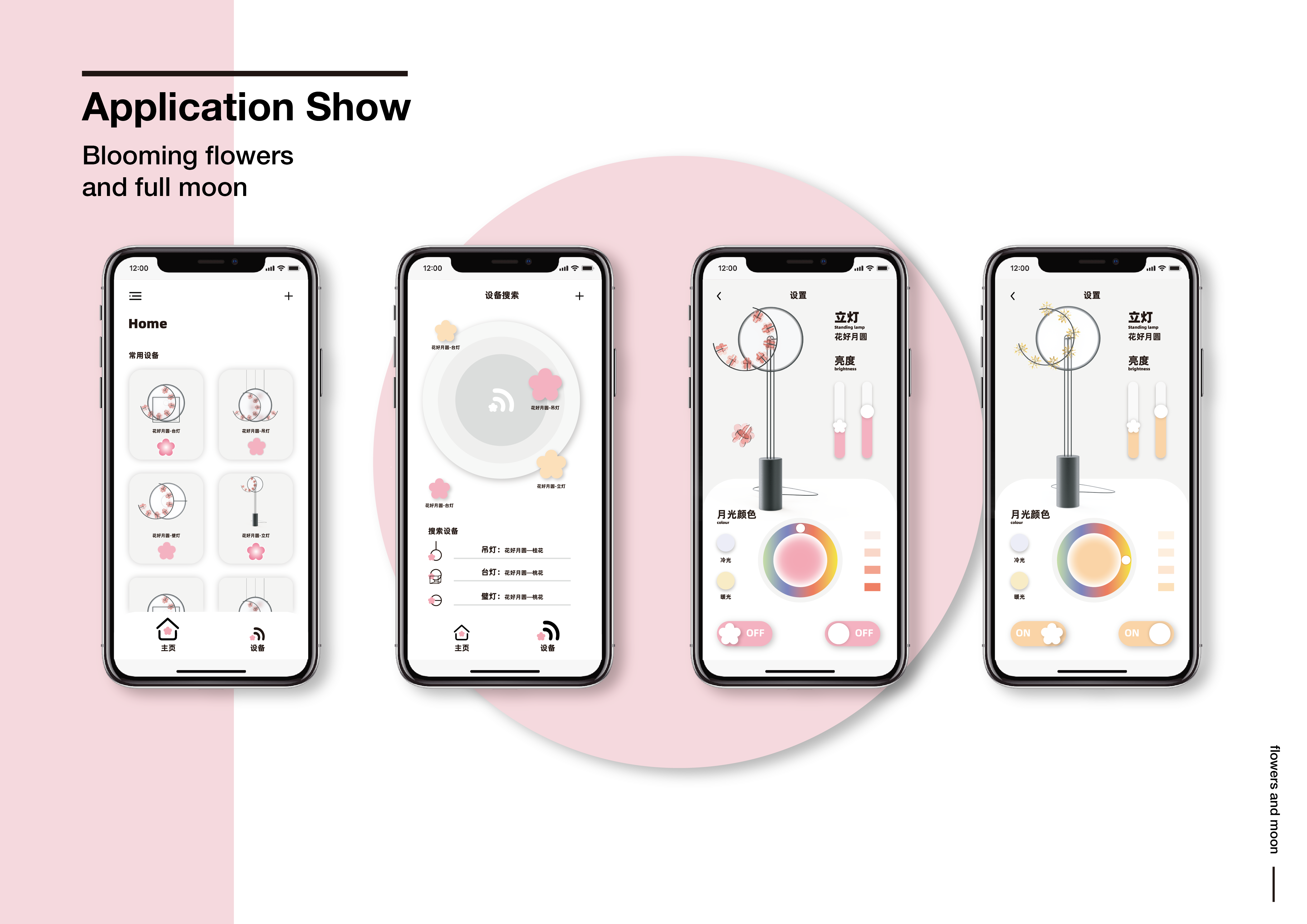 lamps and lanterns，Booming Flowers and a Full Moon，Junior homework，Lamp series，