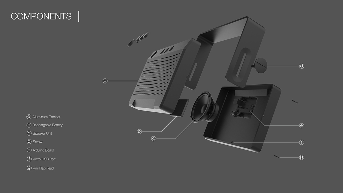 Bluetooth Speaker ，Minimalist design ，product design，household electrical appliances，