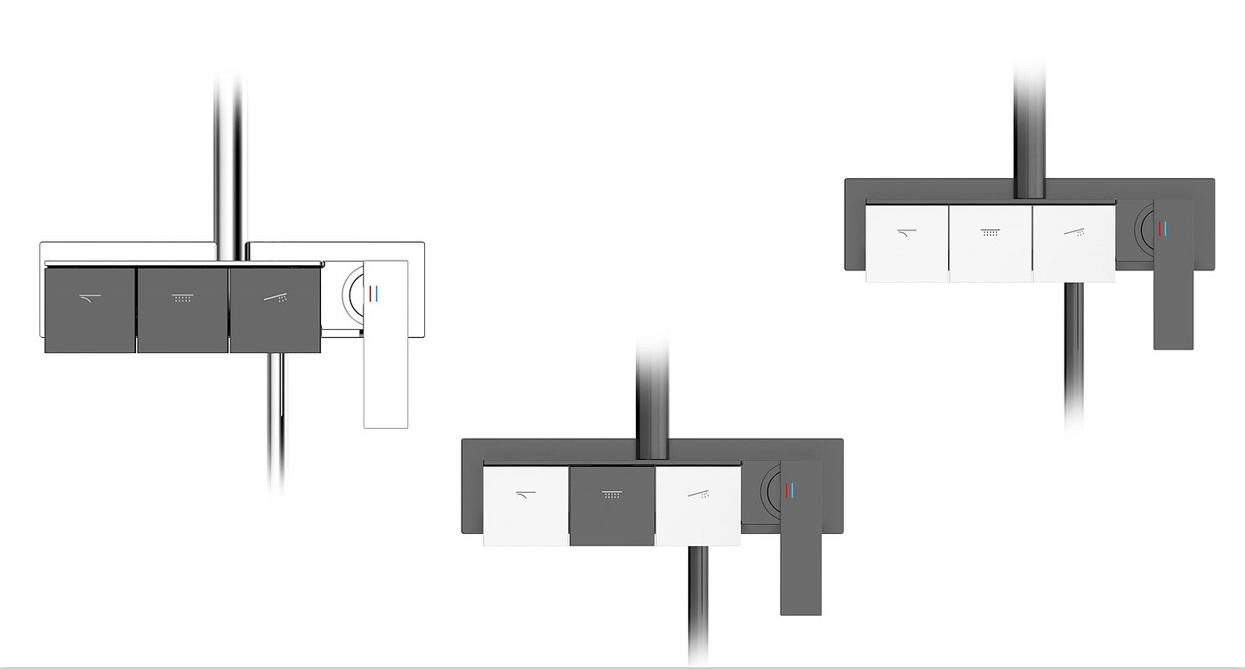 Piano key shower，Big shower，Shower，