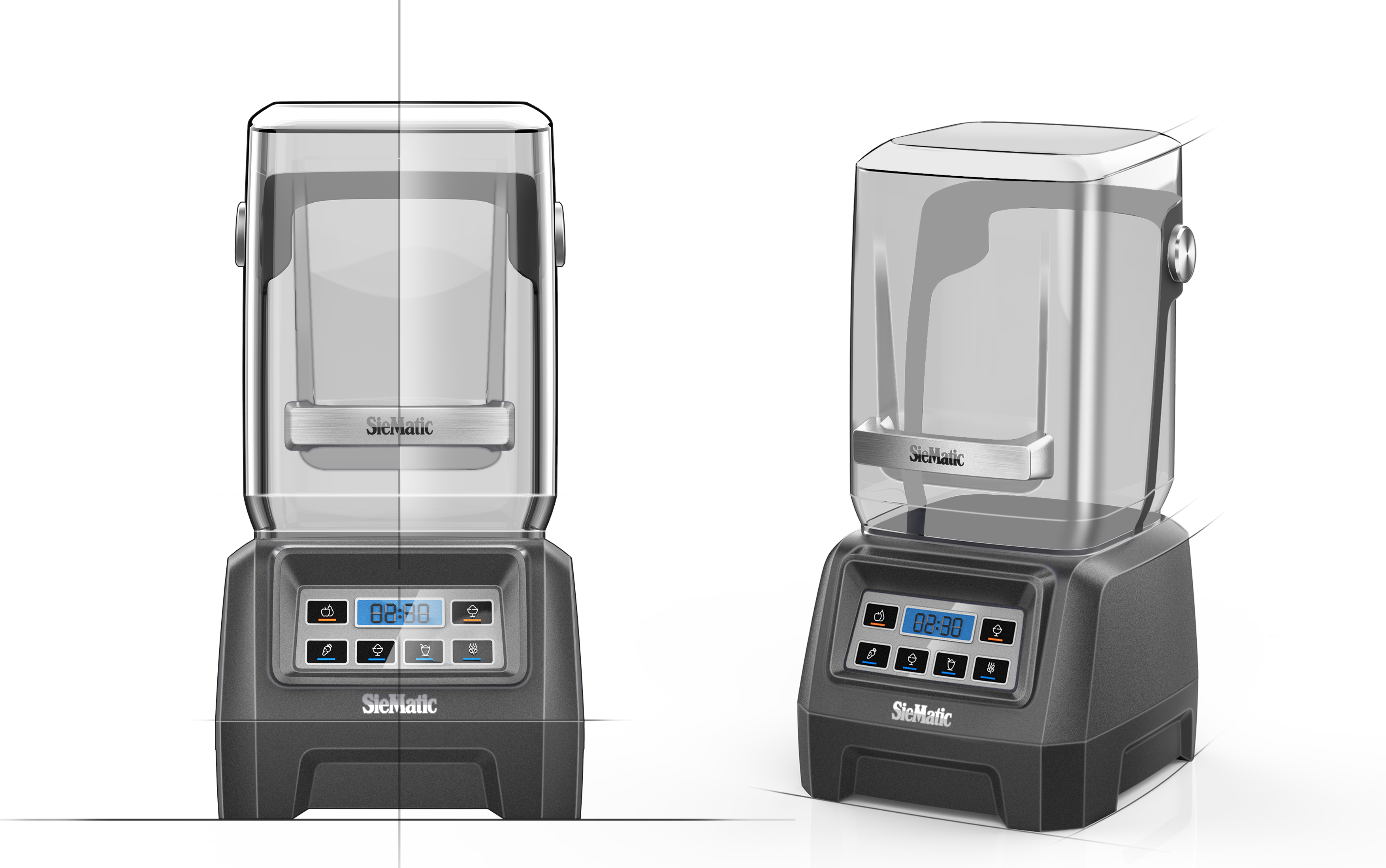 industrial design，Mute，Wall breaker，Metallic texture，Mute transparent cover，Commercial wall breaker，