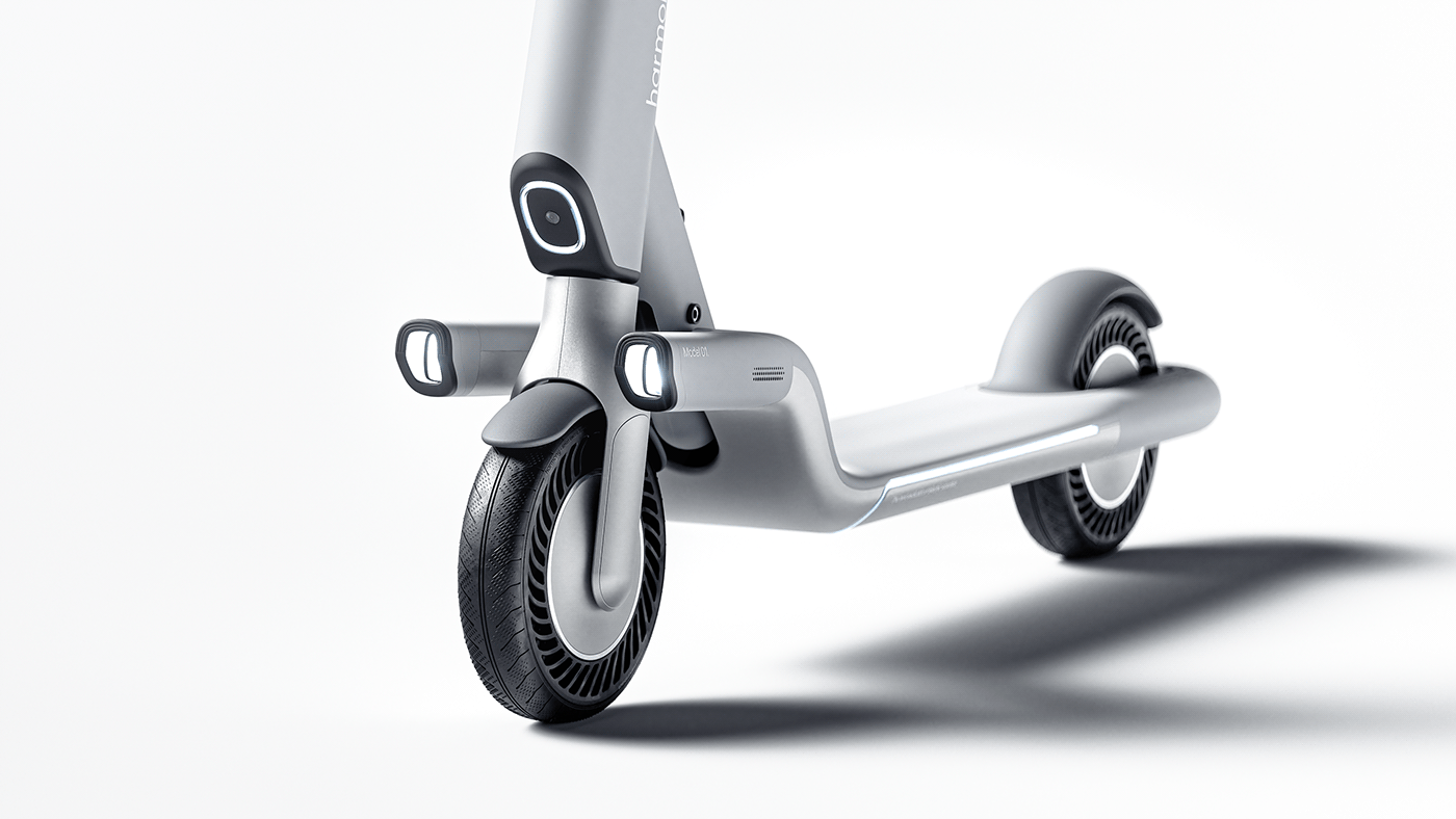 industrial design，Personal mobility，product design，Scooter，Scooter，Intelligent guide scooter，