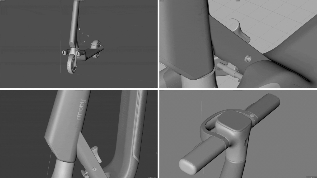 industrial design，Personal mobility，product design，Scooter，Scooter，Intelligent guide scooter，