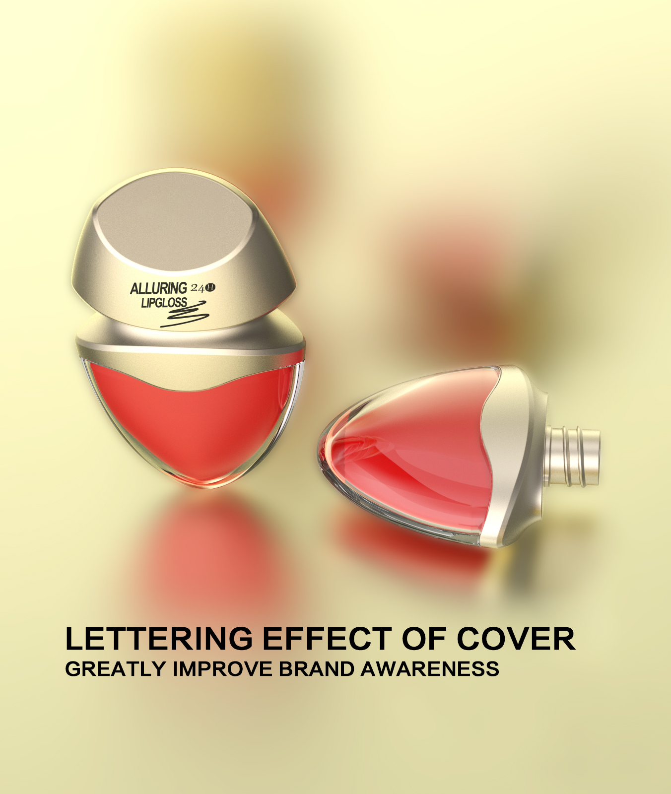 pupae ，Lip gloss bottle，