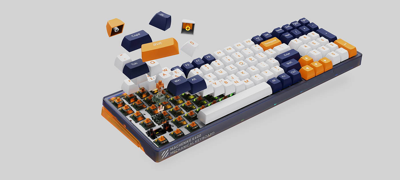 Mechanical keyboard，E-sports，Product appearance design，Color matching configuration，game，life，season，