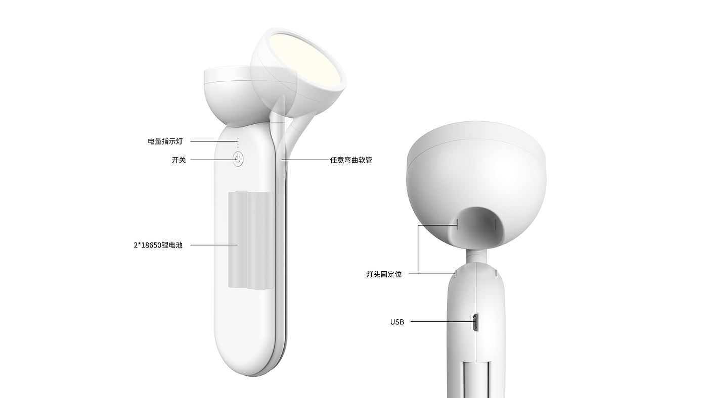 multi-function，Desk lamp，Flashlight，