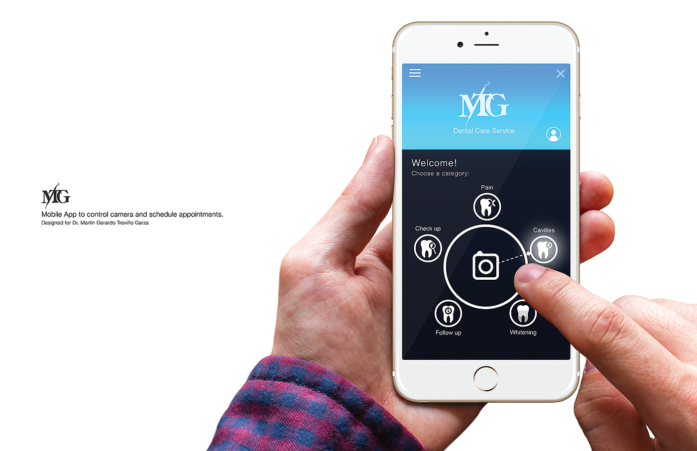 product design，tooth，Health care，user interface，