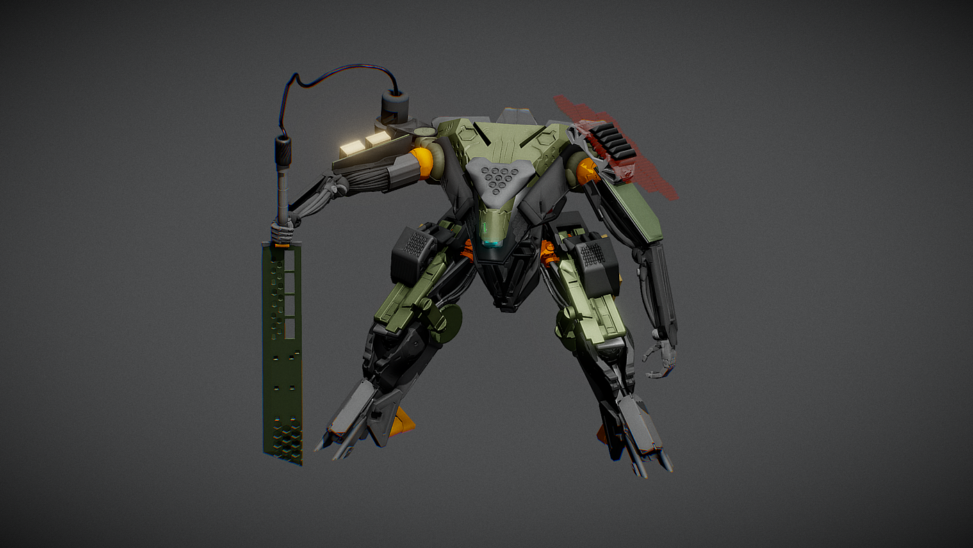 Mechanics，machine，Mecha，Render，