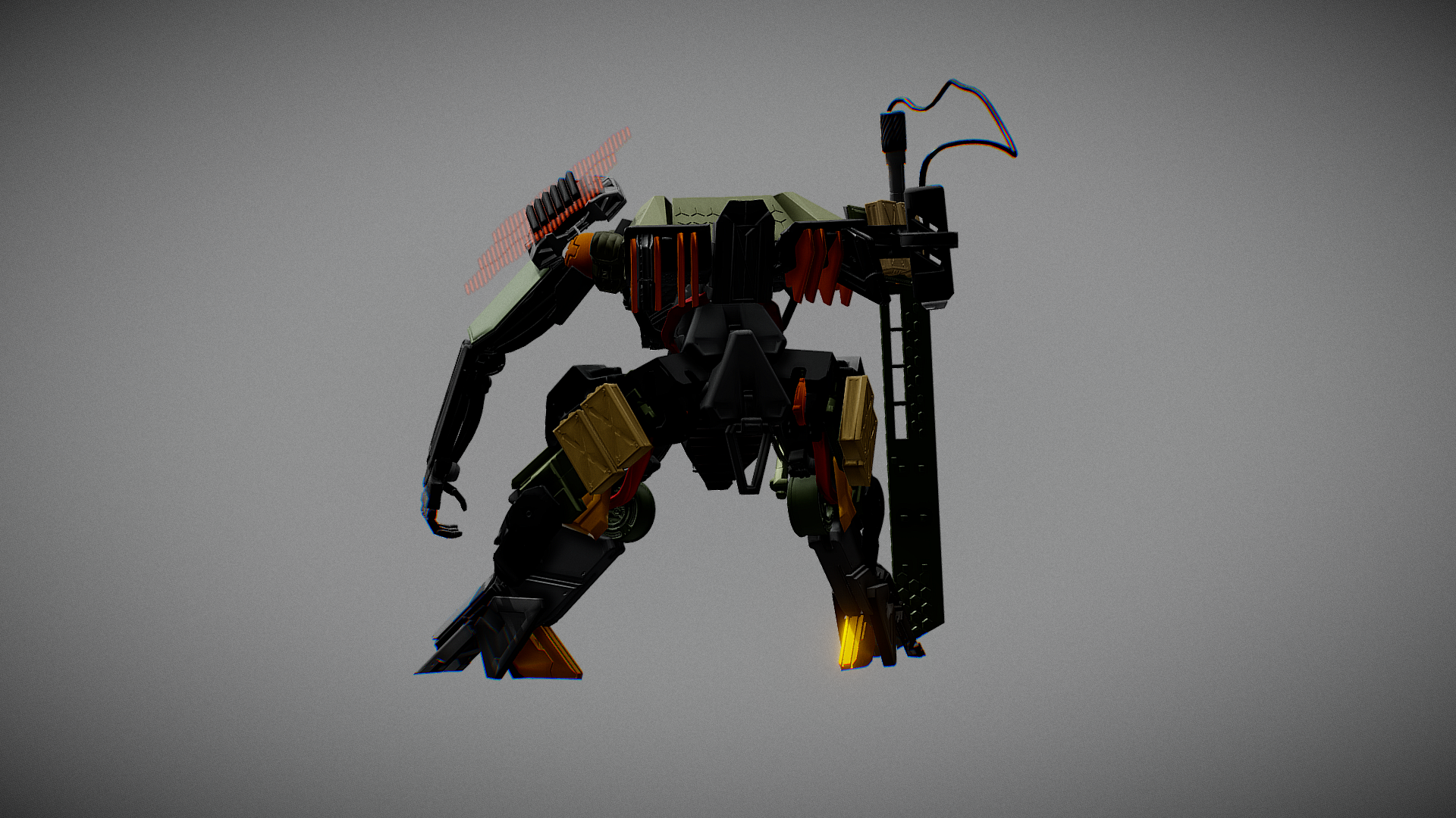 Mechanics，machine，Mecha，Render，