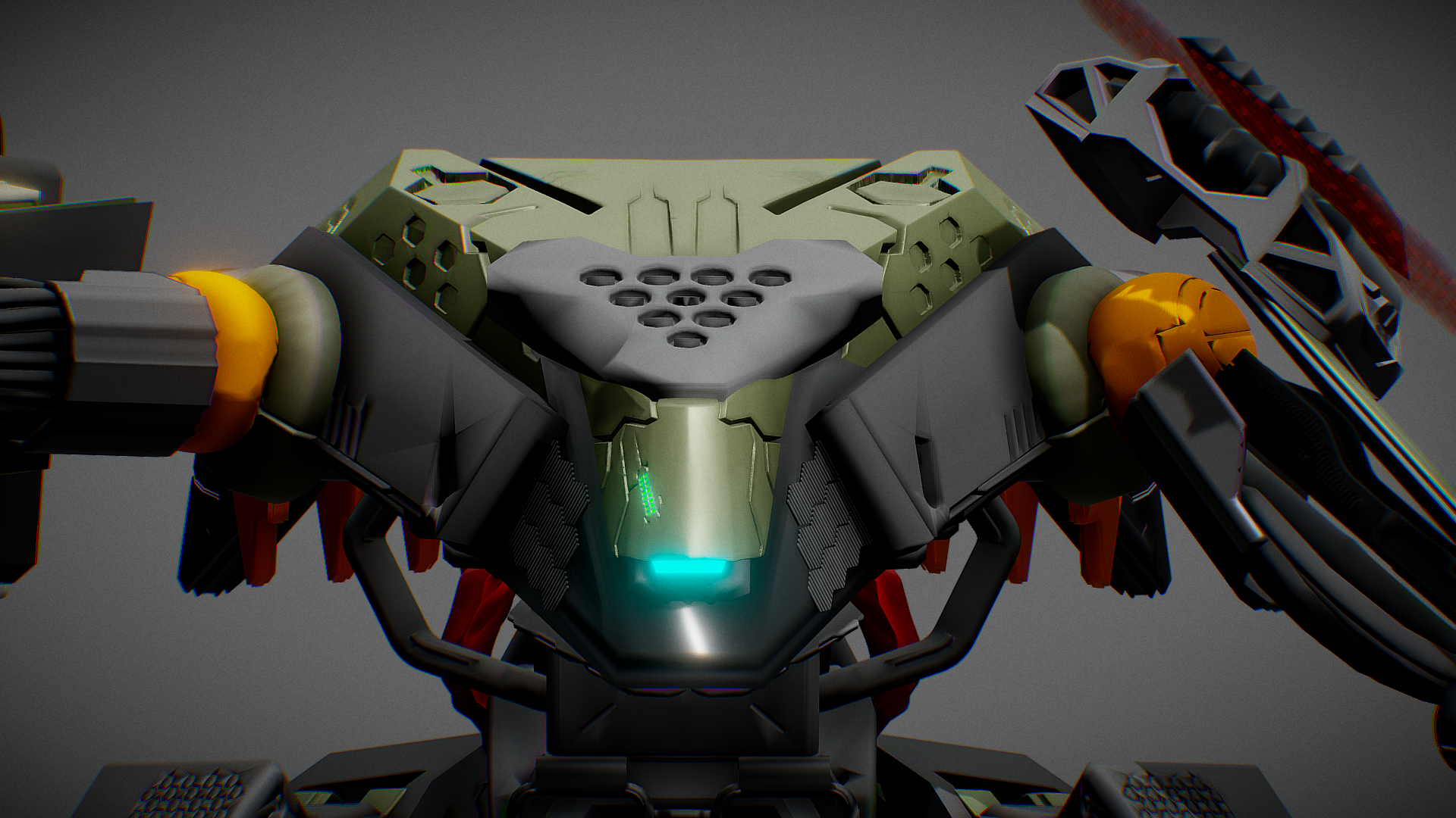 Mechanics，machine，Mecha，Render，