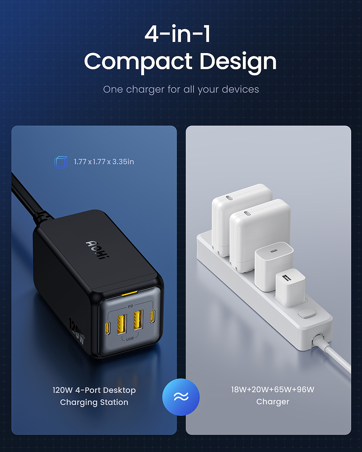 120W table charging，