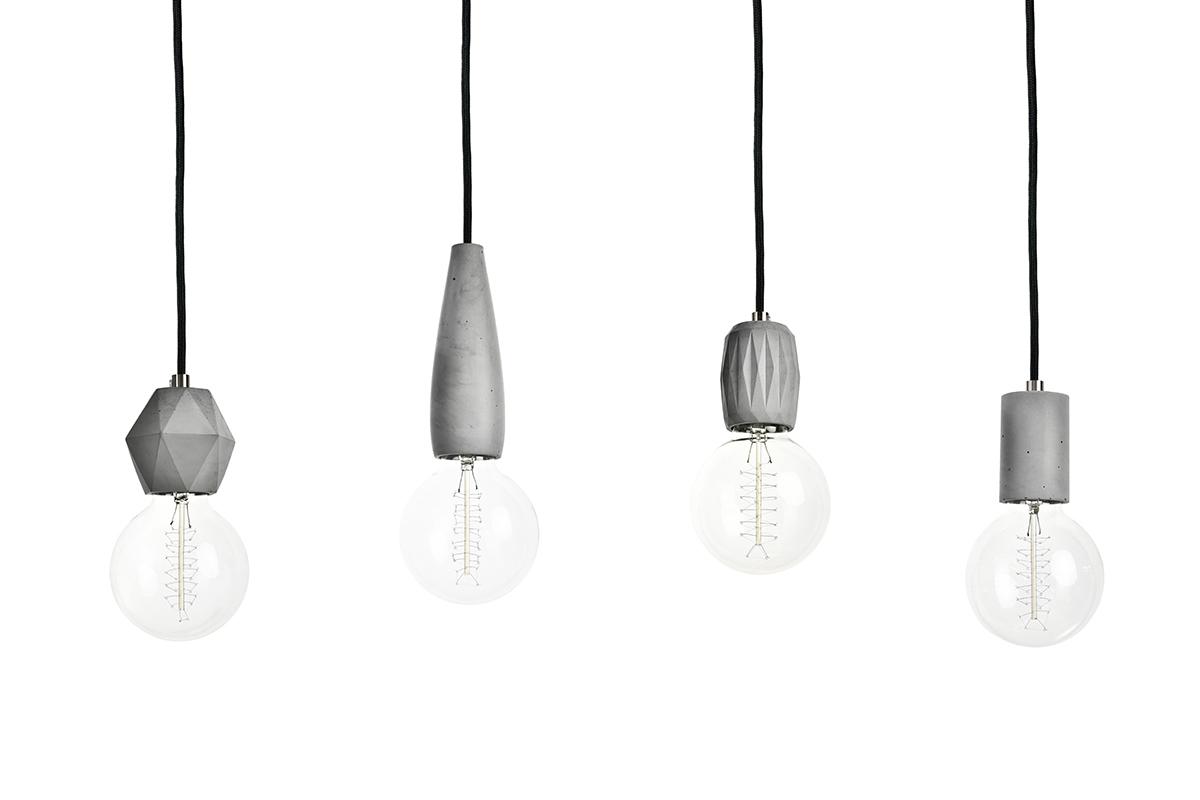 concrete，cement，a chandelier，