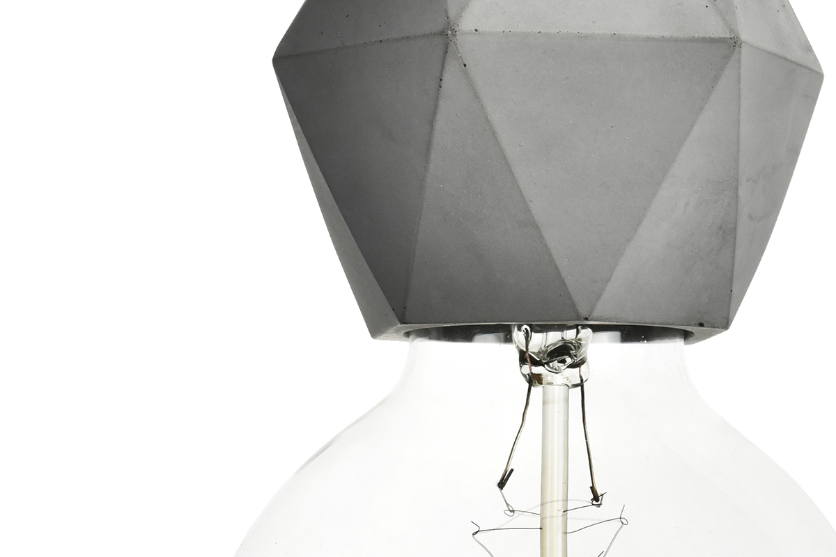 concrete，cement，a chandelier，