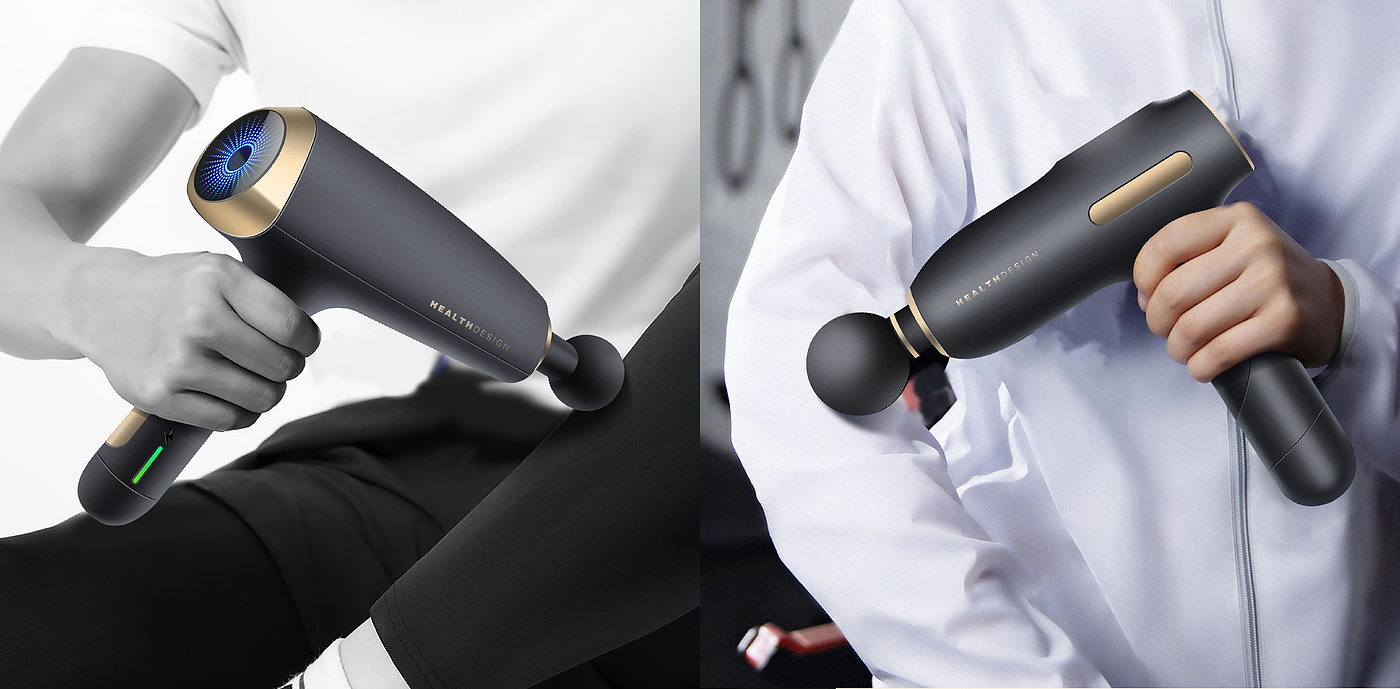 product design，Personal care products，Fitness massage equipment，Fascia gun design，