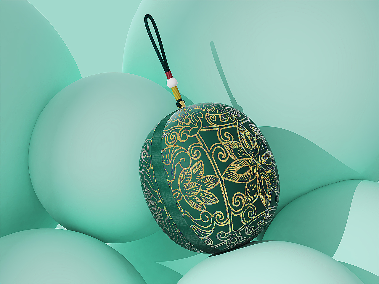 Tang grape flower and bird Silver，Hand warmer，Cultural creation，