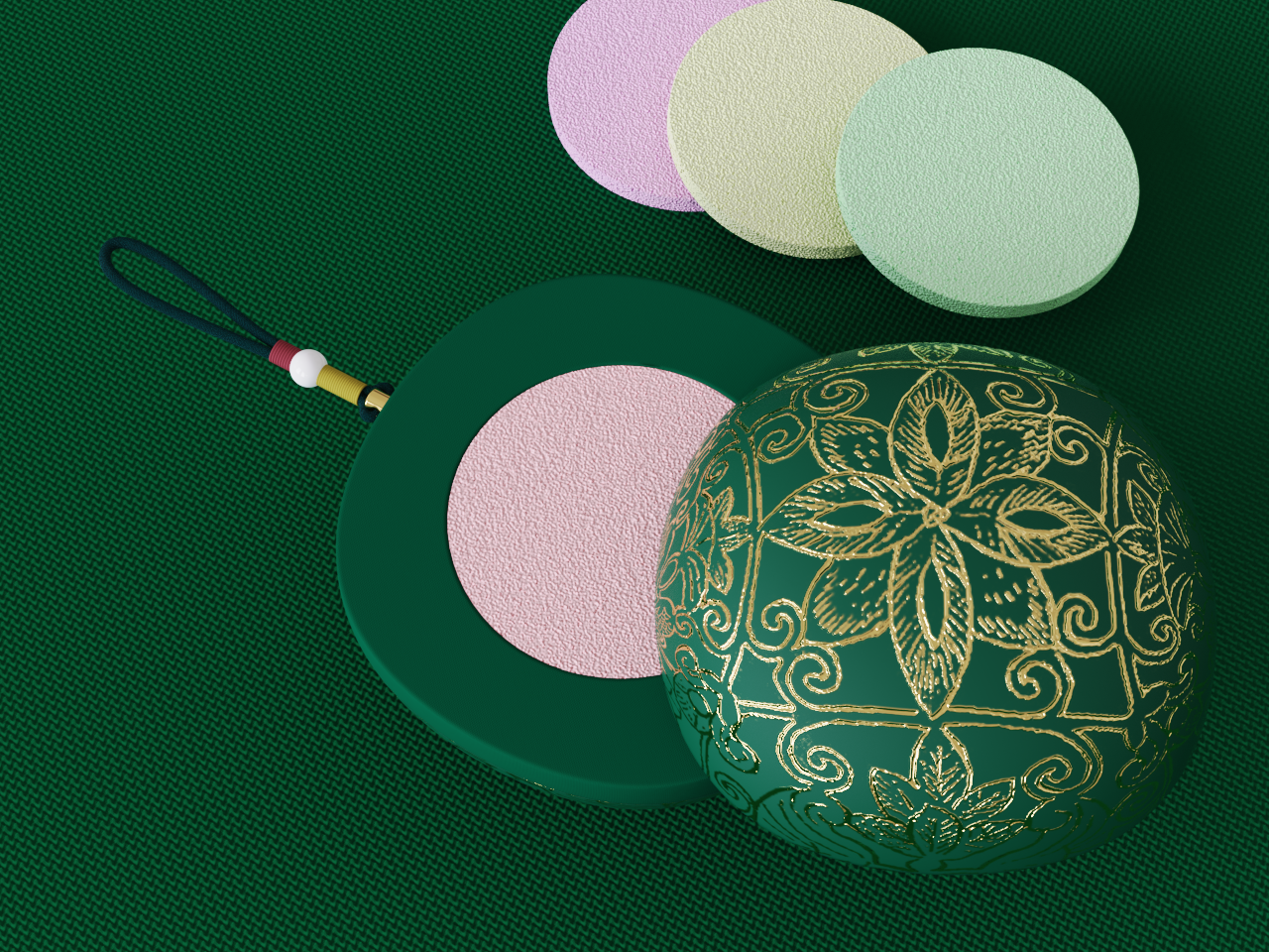 Tang grape flower and bird Silver，Hand warmer，Cultural creation，