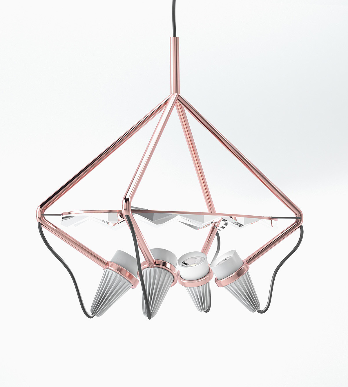 a chandelier，light，Modern style，refraction，