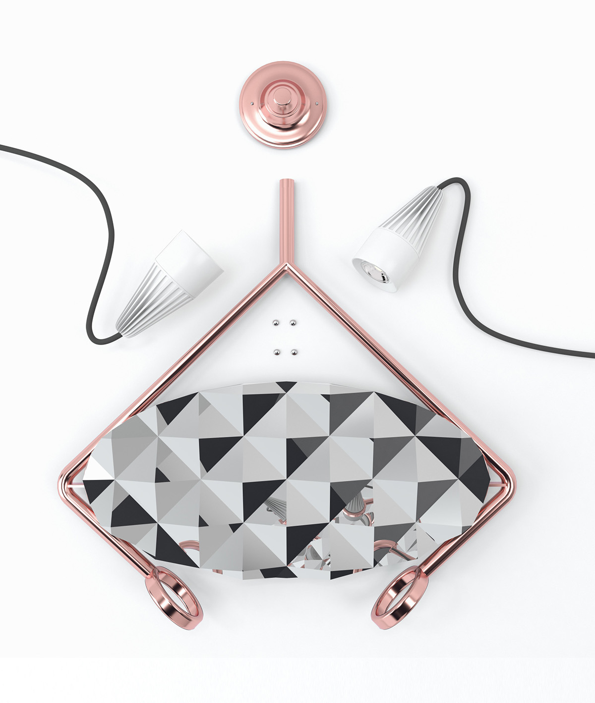 a chandelier，light，Modern style，refraction，