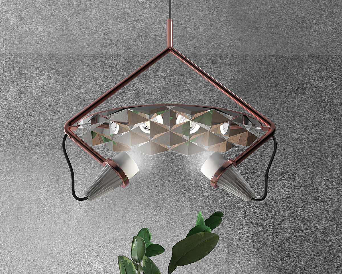 a chandelier，light，Modern style，refraction，