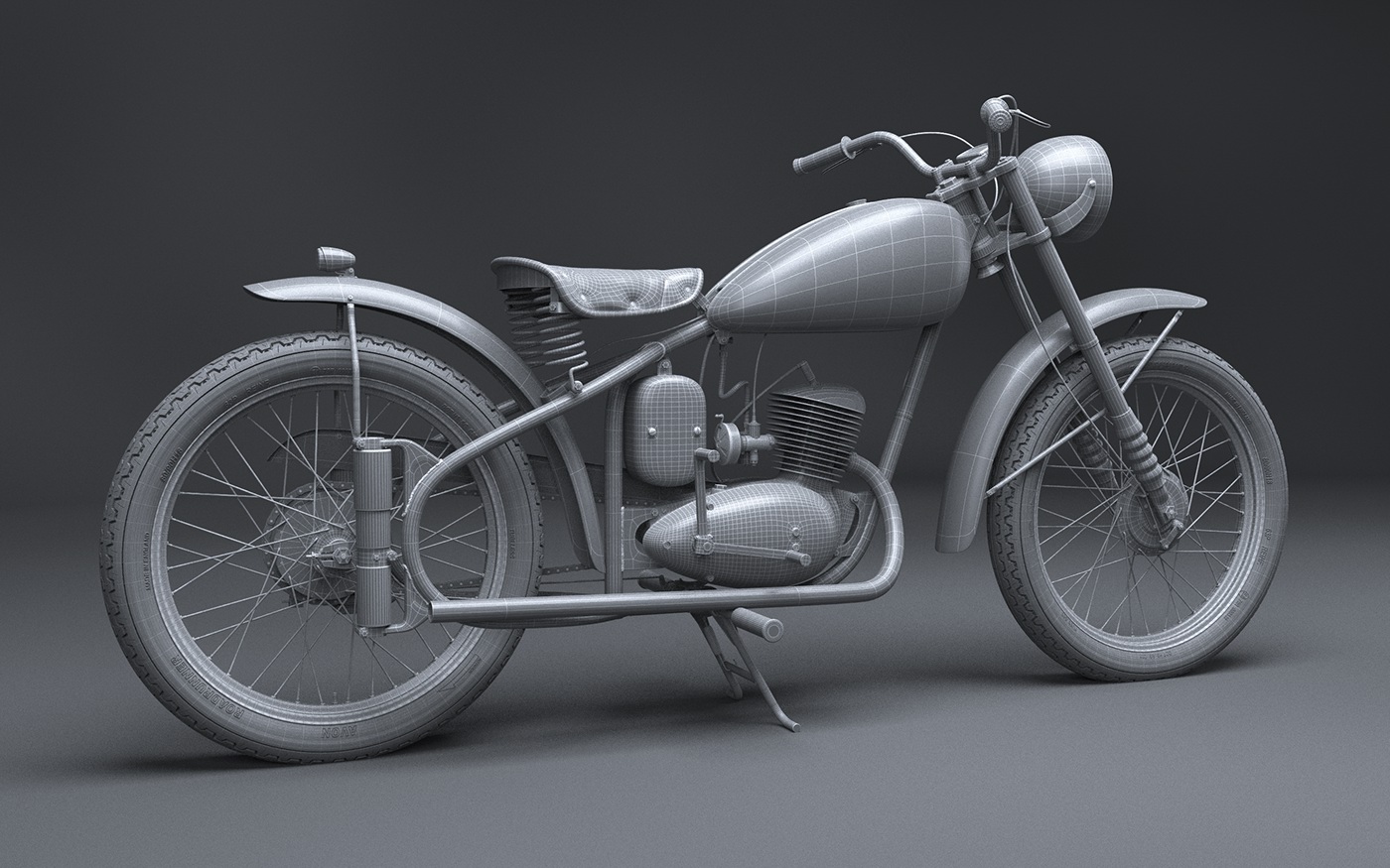 motorcycle，modeling，Render，Model，