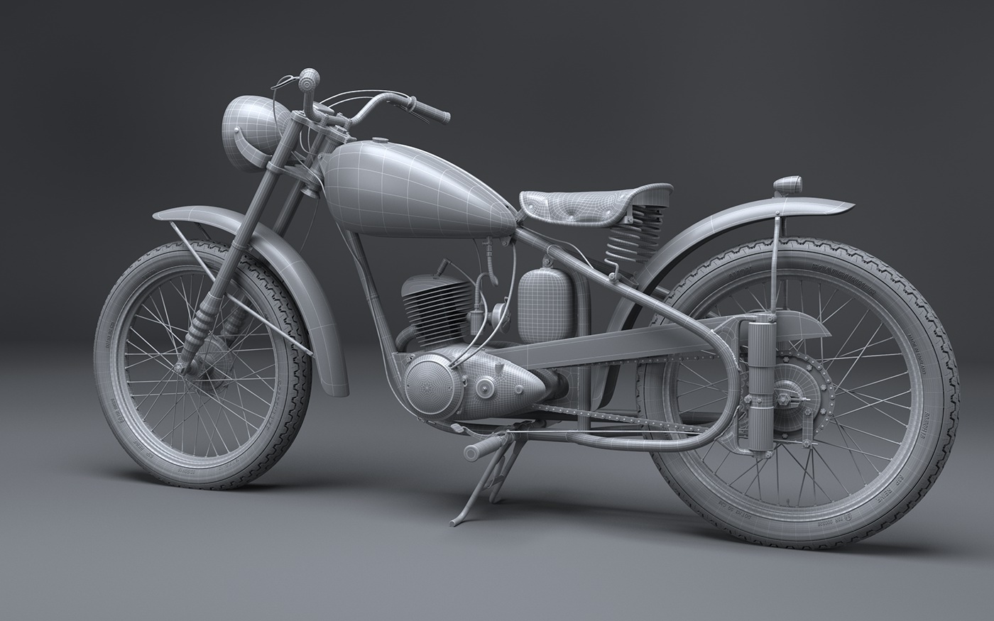 motorcycle，modeling，Render，Model，