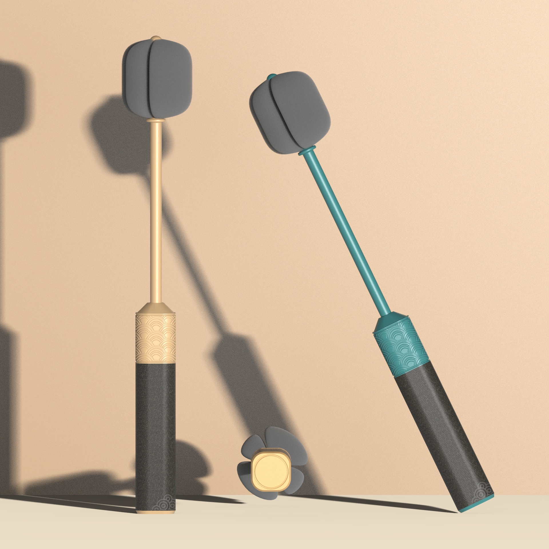 Cartoon，Mother and baby，Racket，