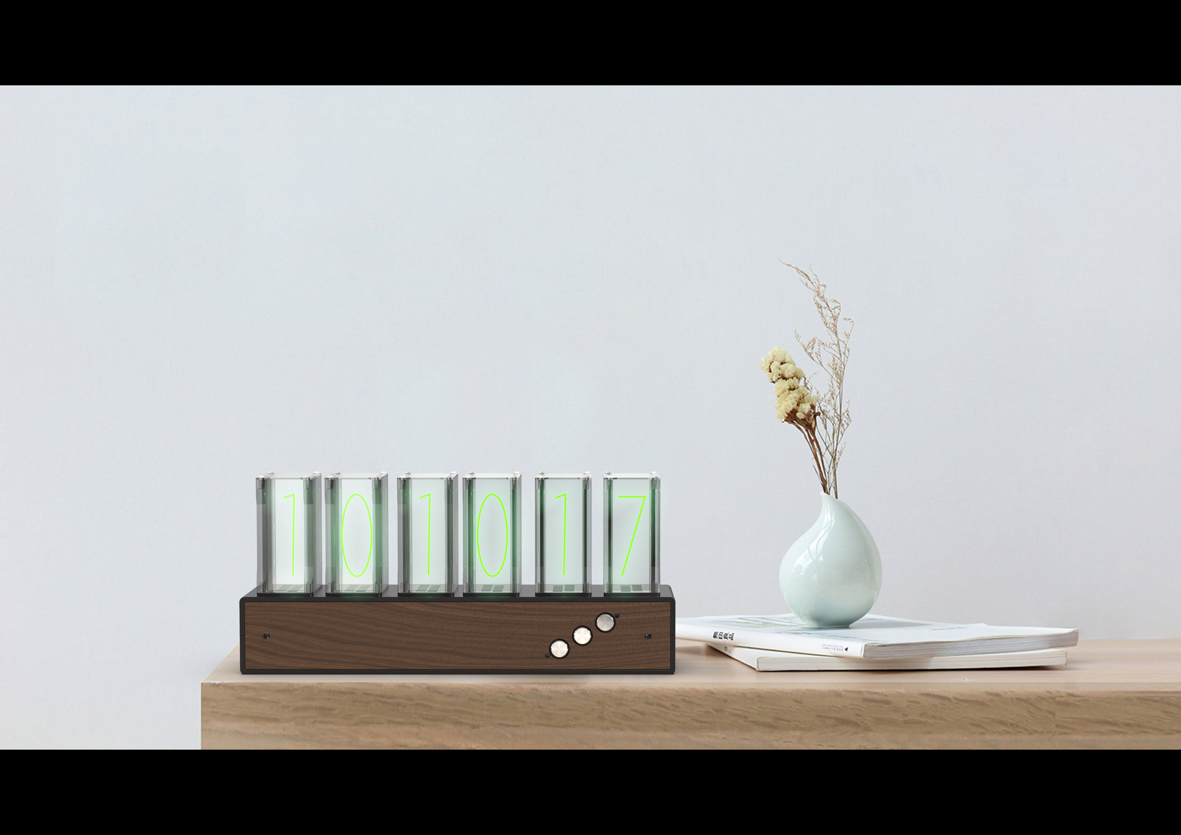 Electronic alarm clock atmosphere lamp，