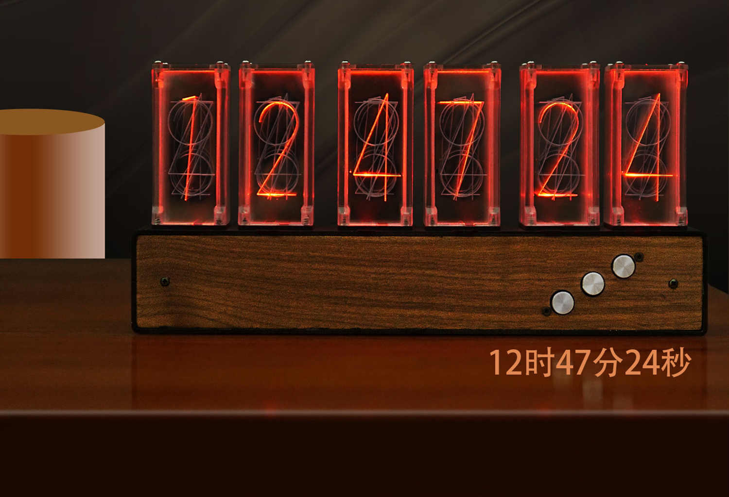 Electronic alarm clock atmosphere lamp，