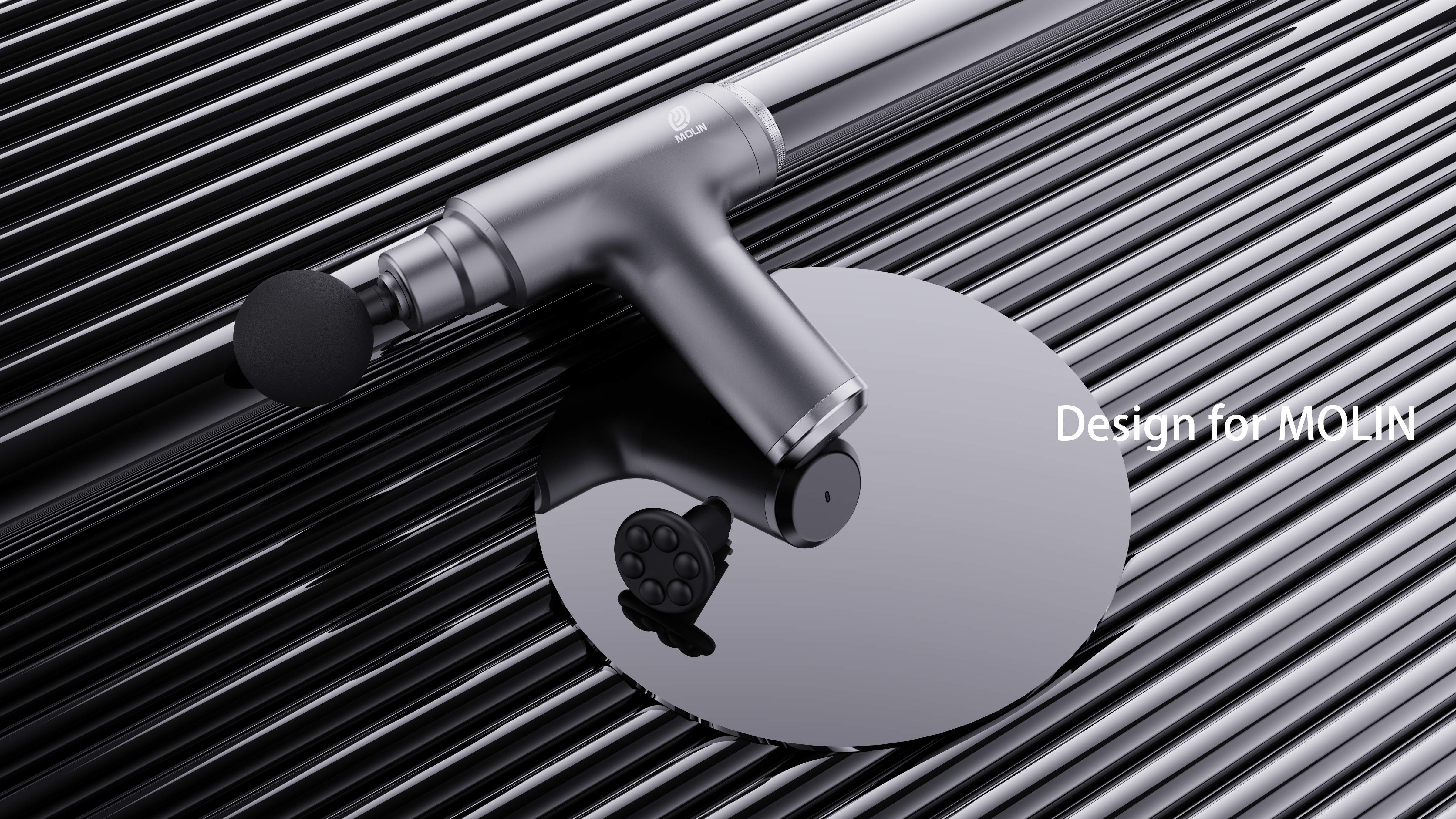 Fascia gun，Knob screen，