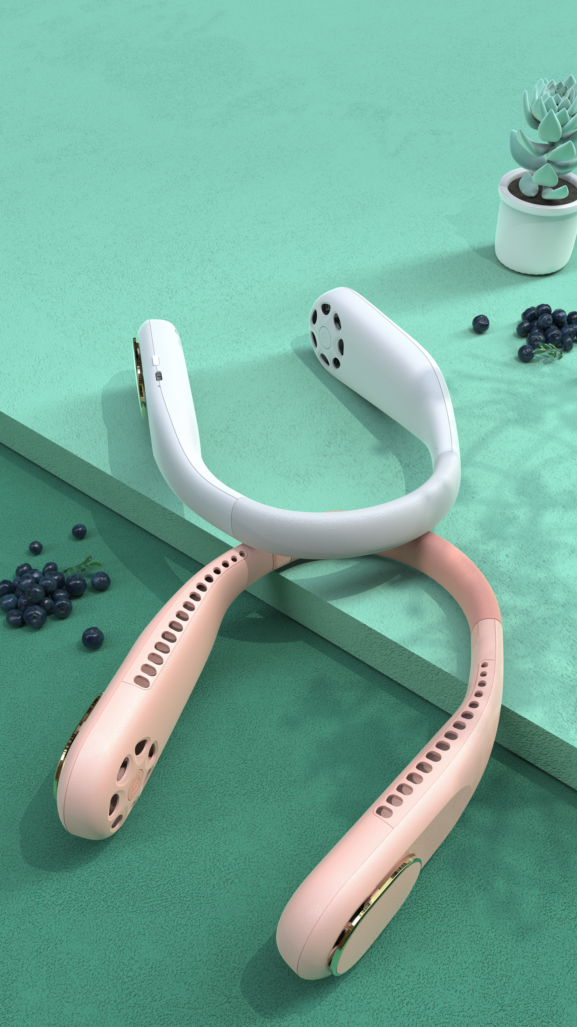 Hanging neck fan，Neck mounted fan，Fan，