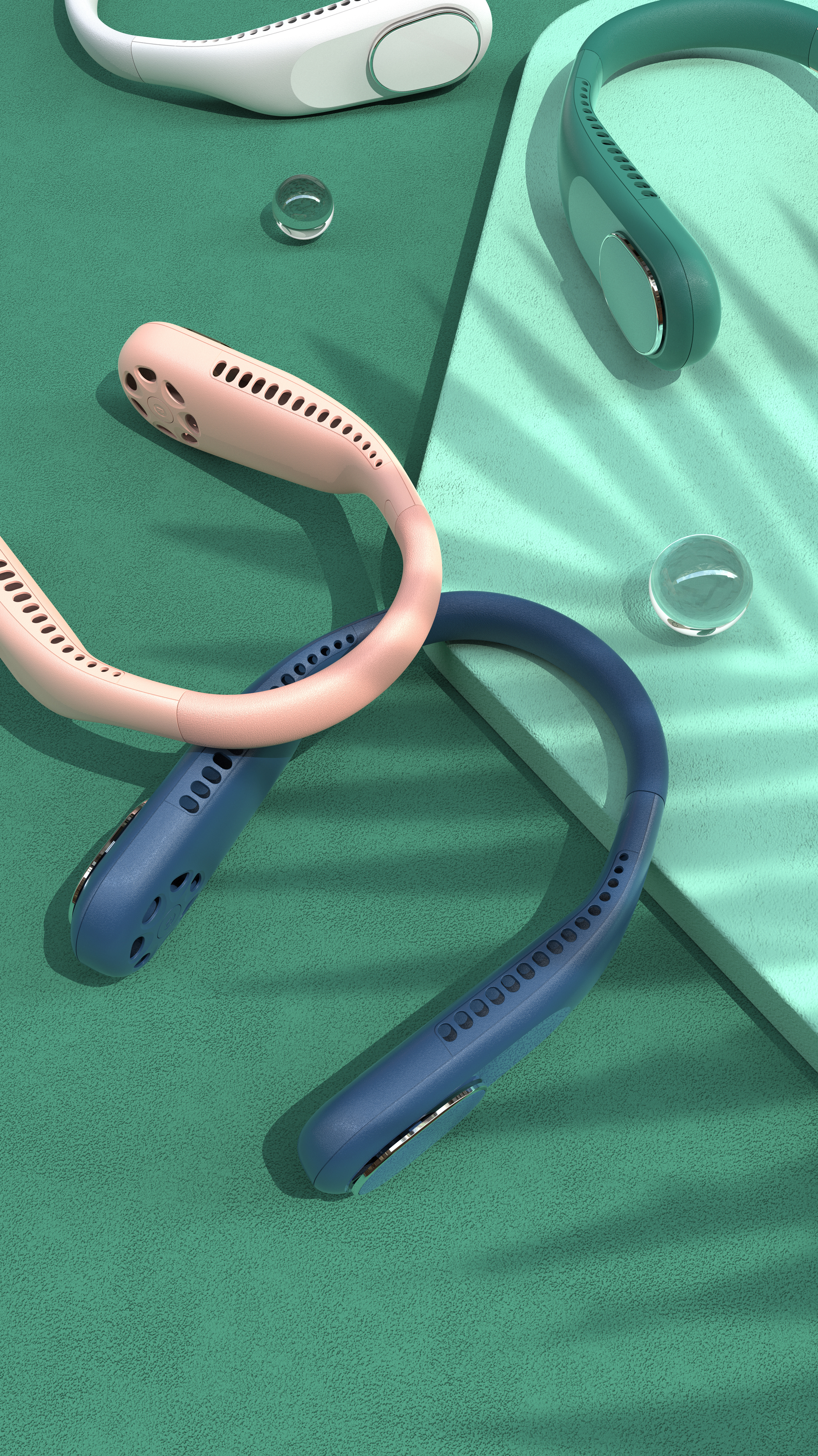 Hanging neck fan，Neck mounted fan，Fan，