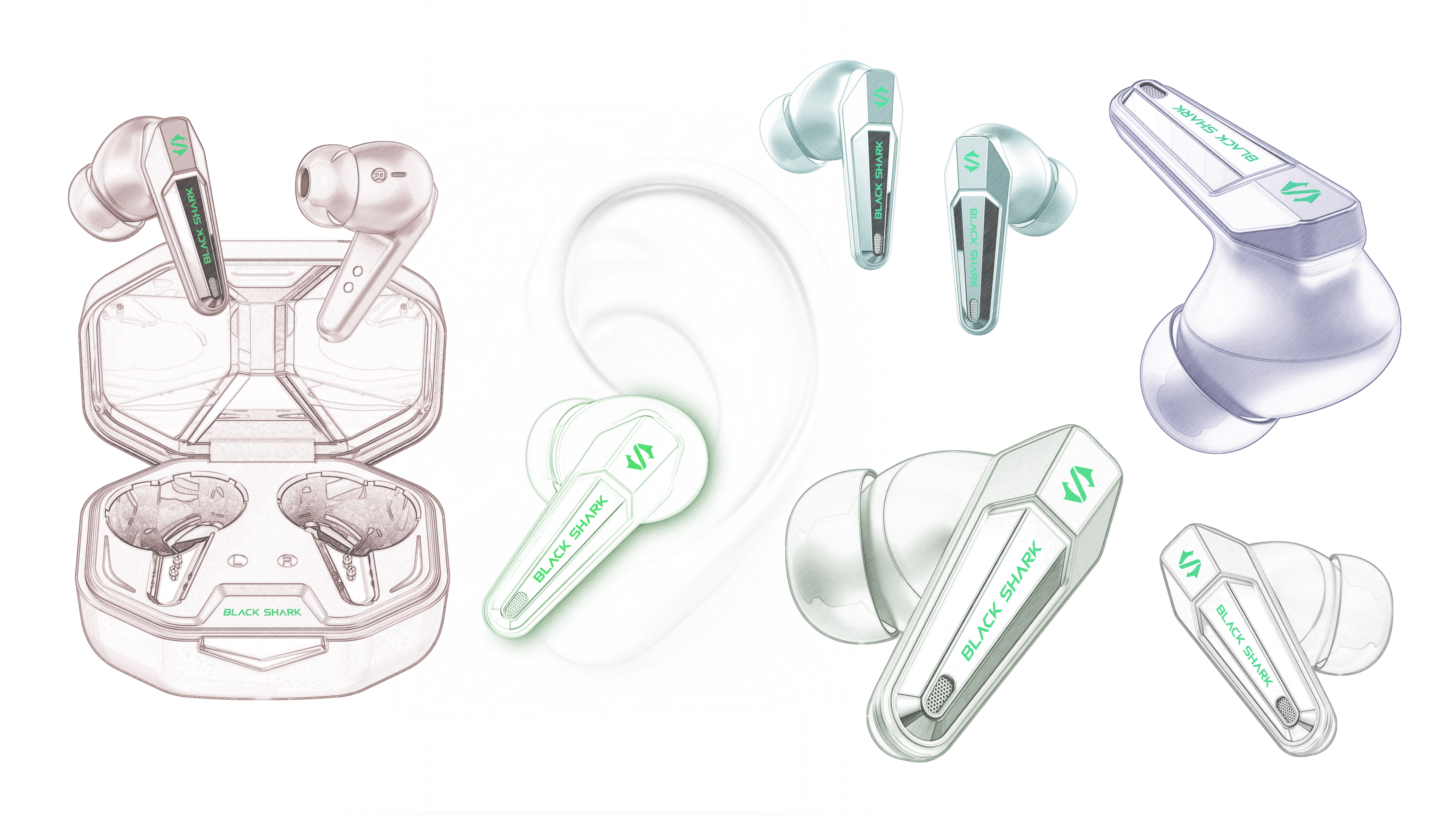 BLACK SHARK，Black Shark，tws，Game headset，Bluetooth headset，