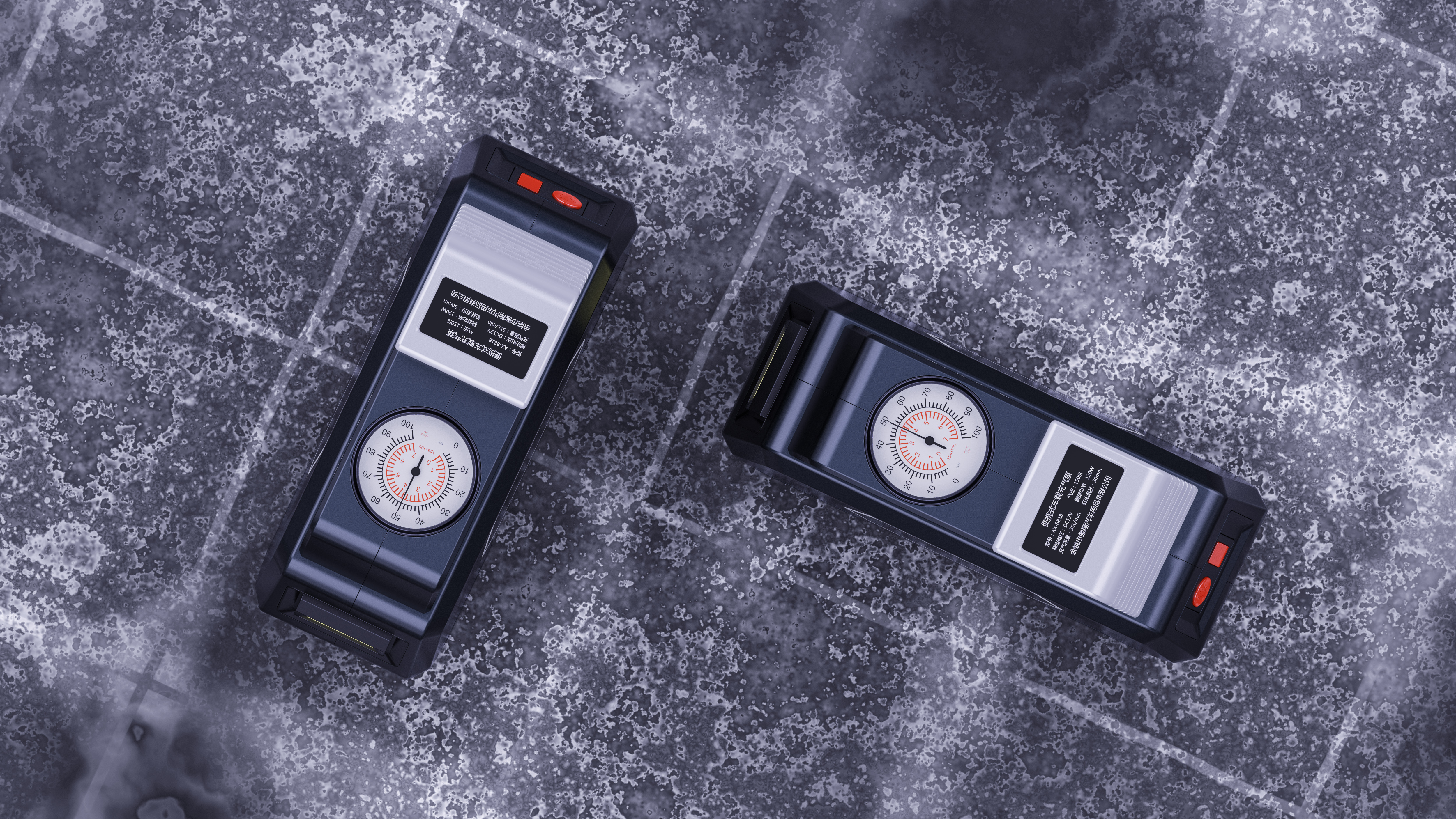 Appearance design，Air pump，Rhino modeling，Keyshot rendering，Late PS，