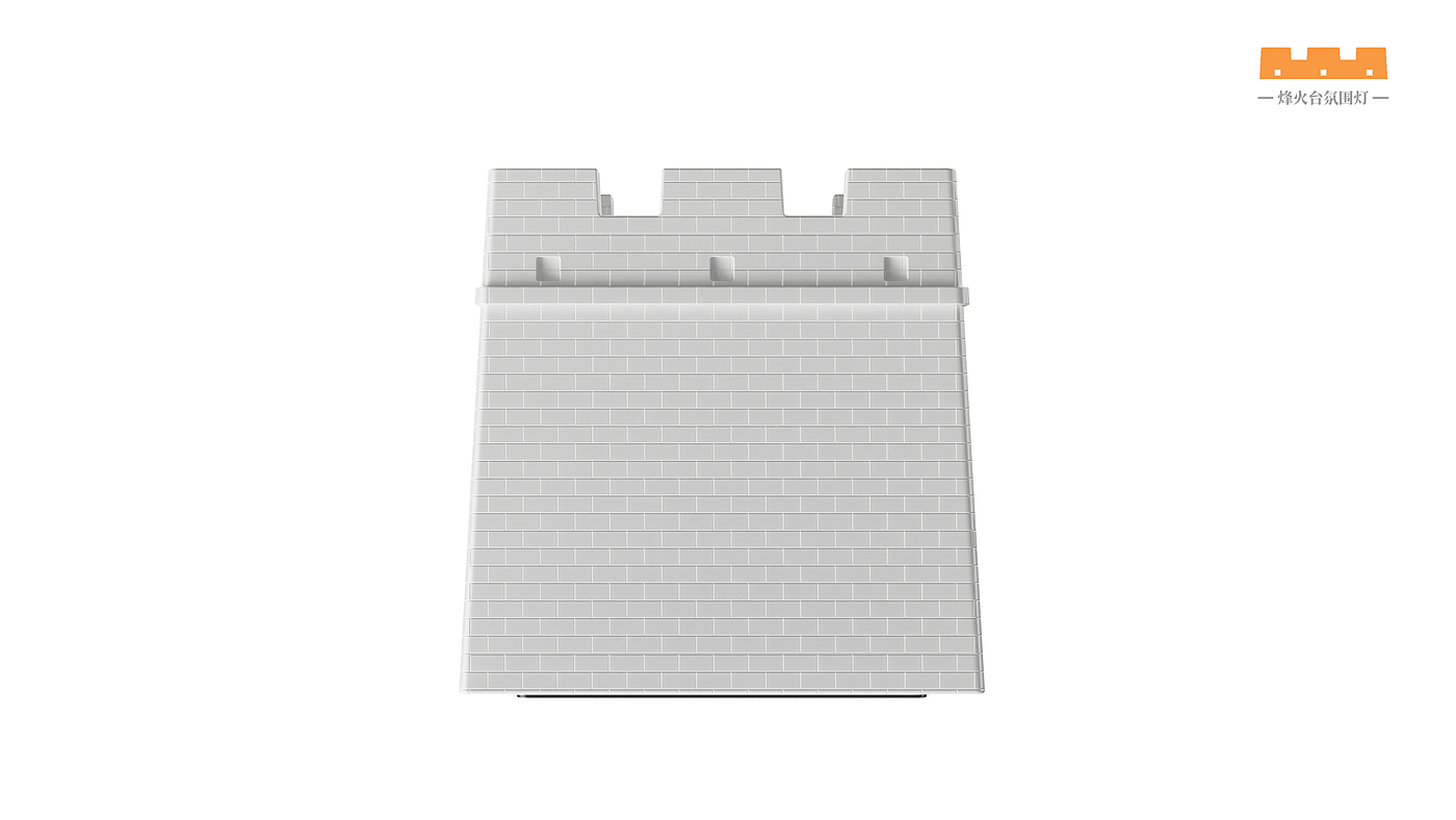 lamp，Atmosphere lamp，Cultural and creative design，Desk lamp，the Great Wall，white，