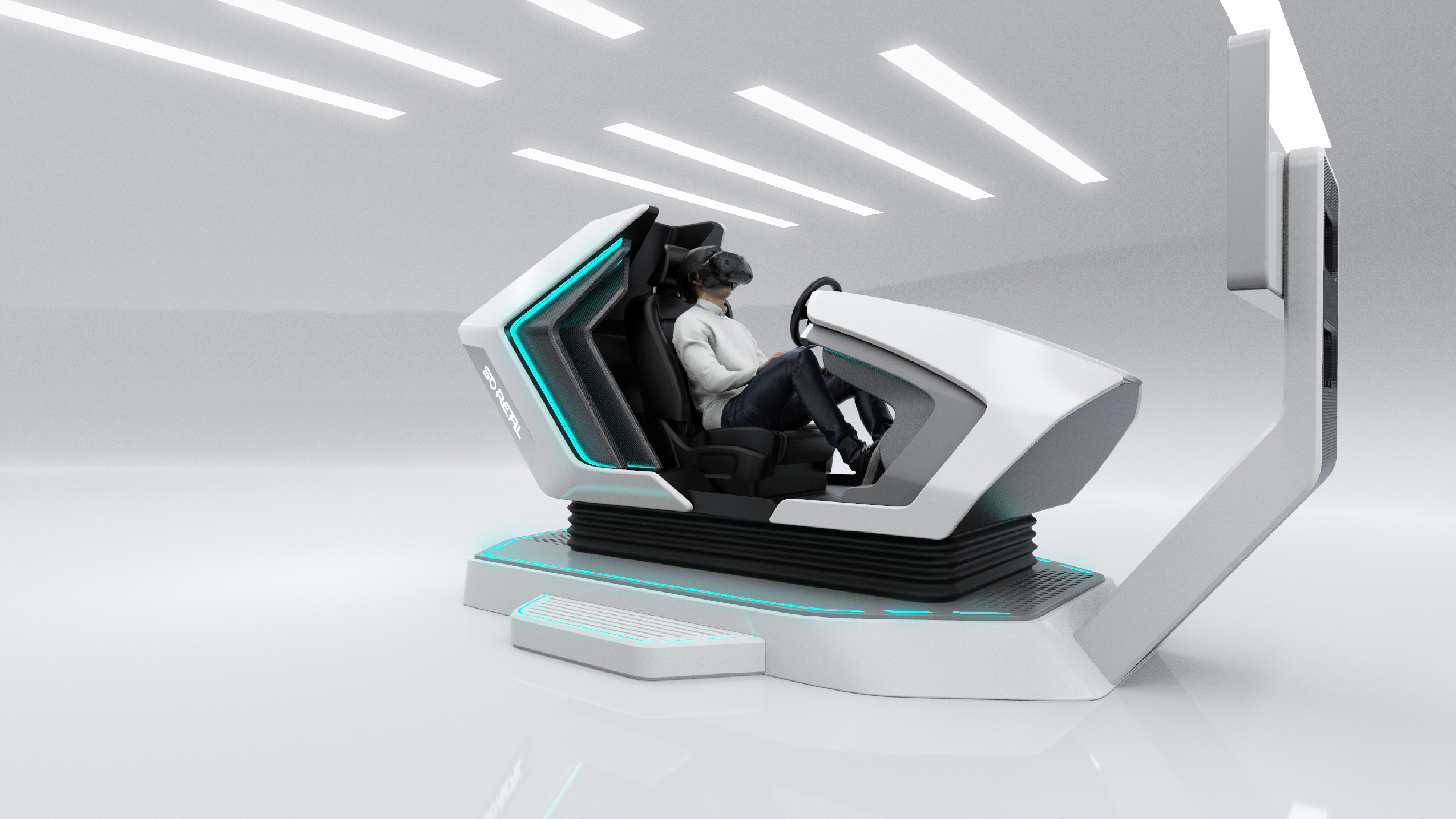 flight simulator，vr，soreal，simulator，industrial design，originality，science fiction，