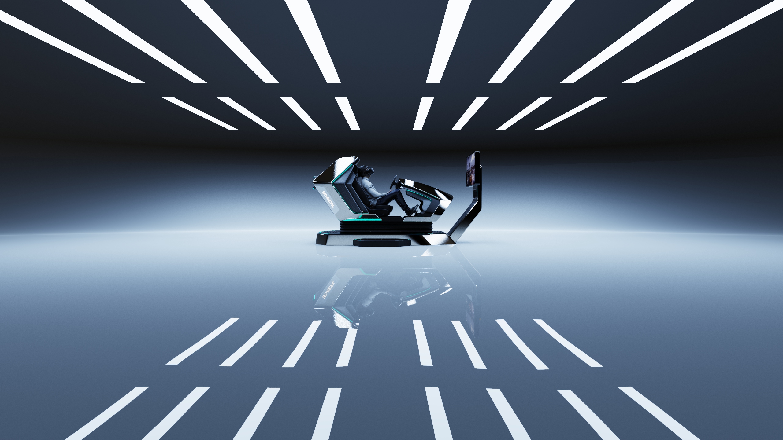 flight simulator，vr，soreal，simulator，industrial design，originality，science fiction，