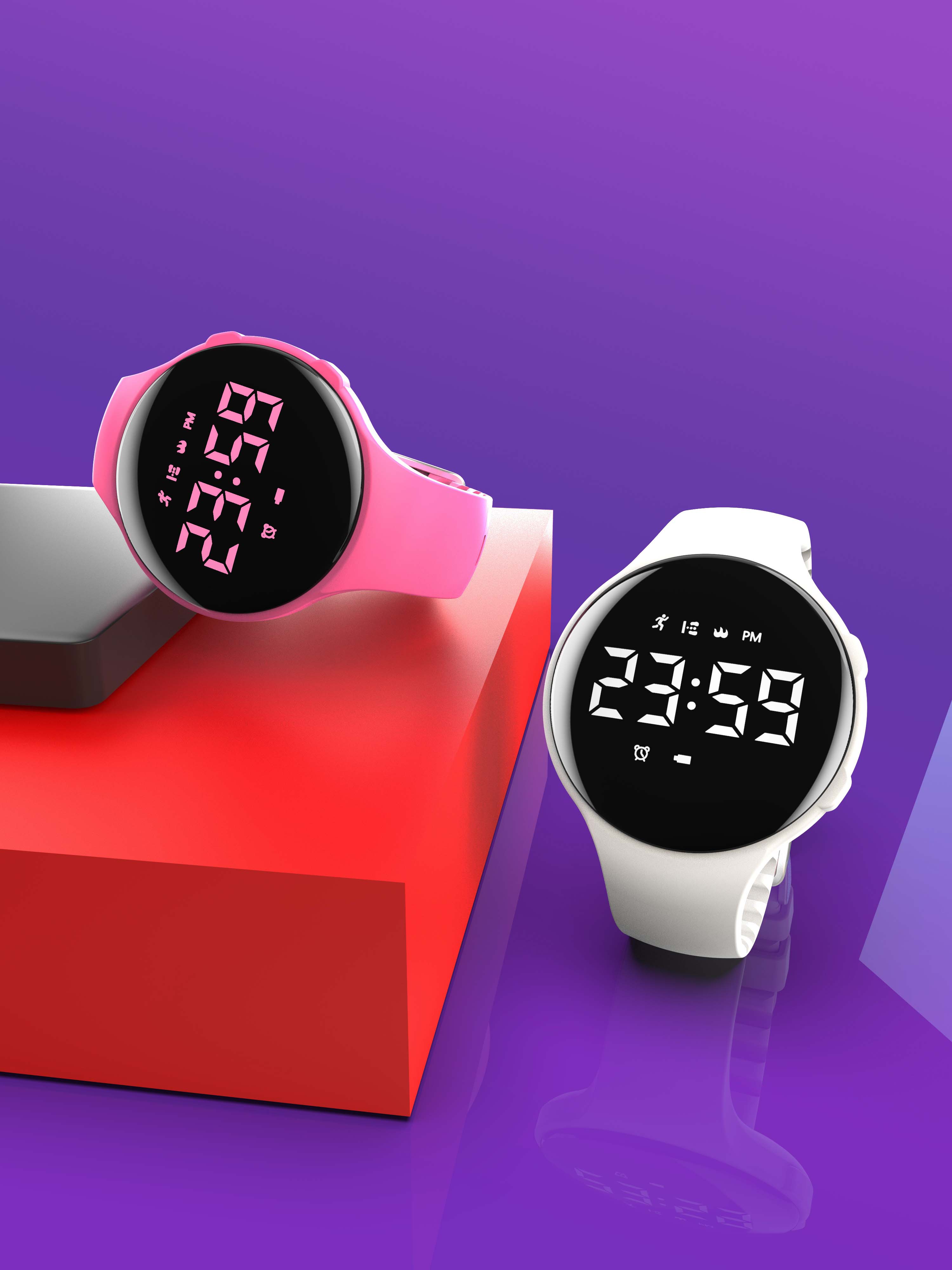 Rendering, scene construction, electronic watch，