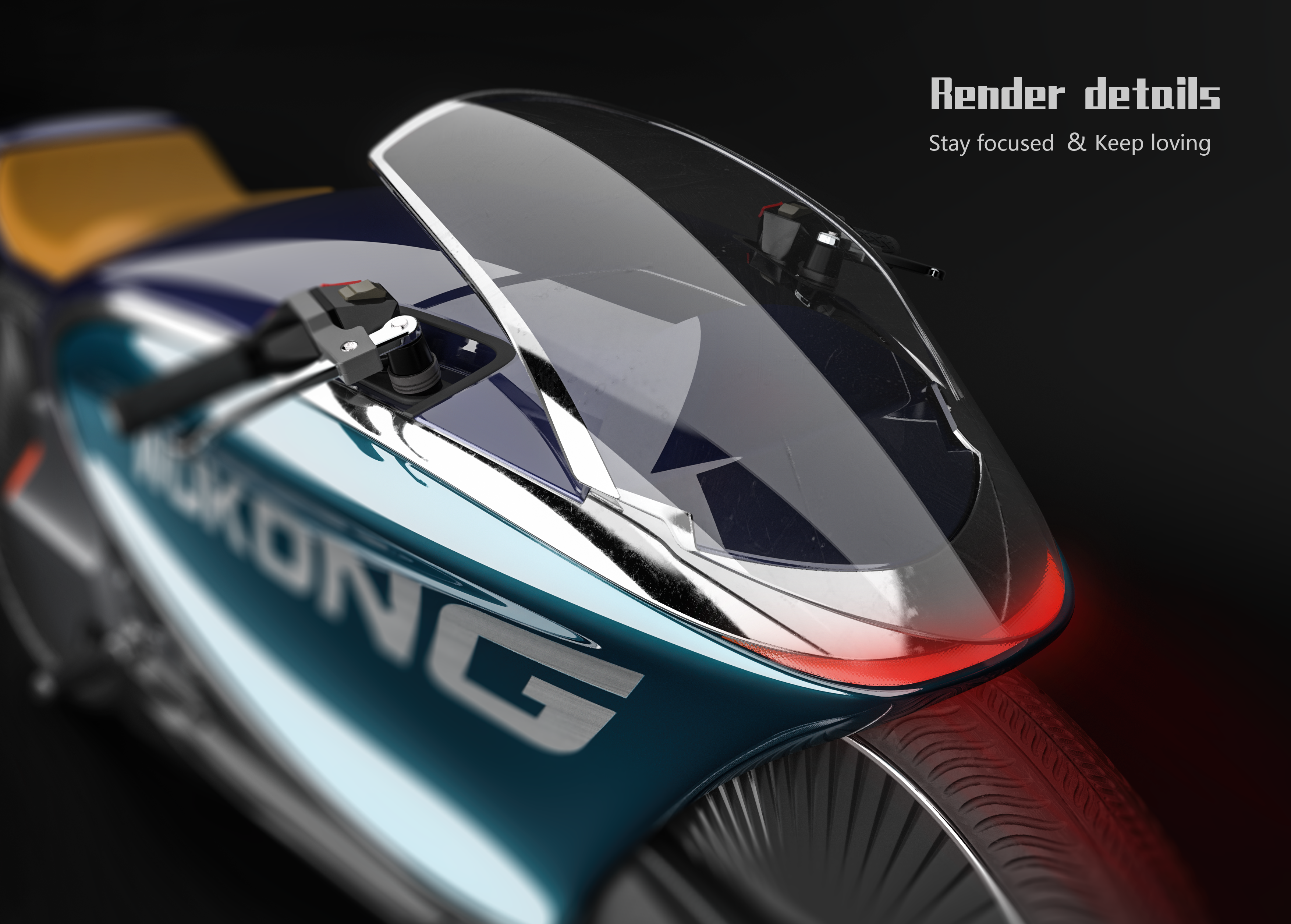 motorcycle，modeling，Render，racing，vehicle，
