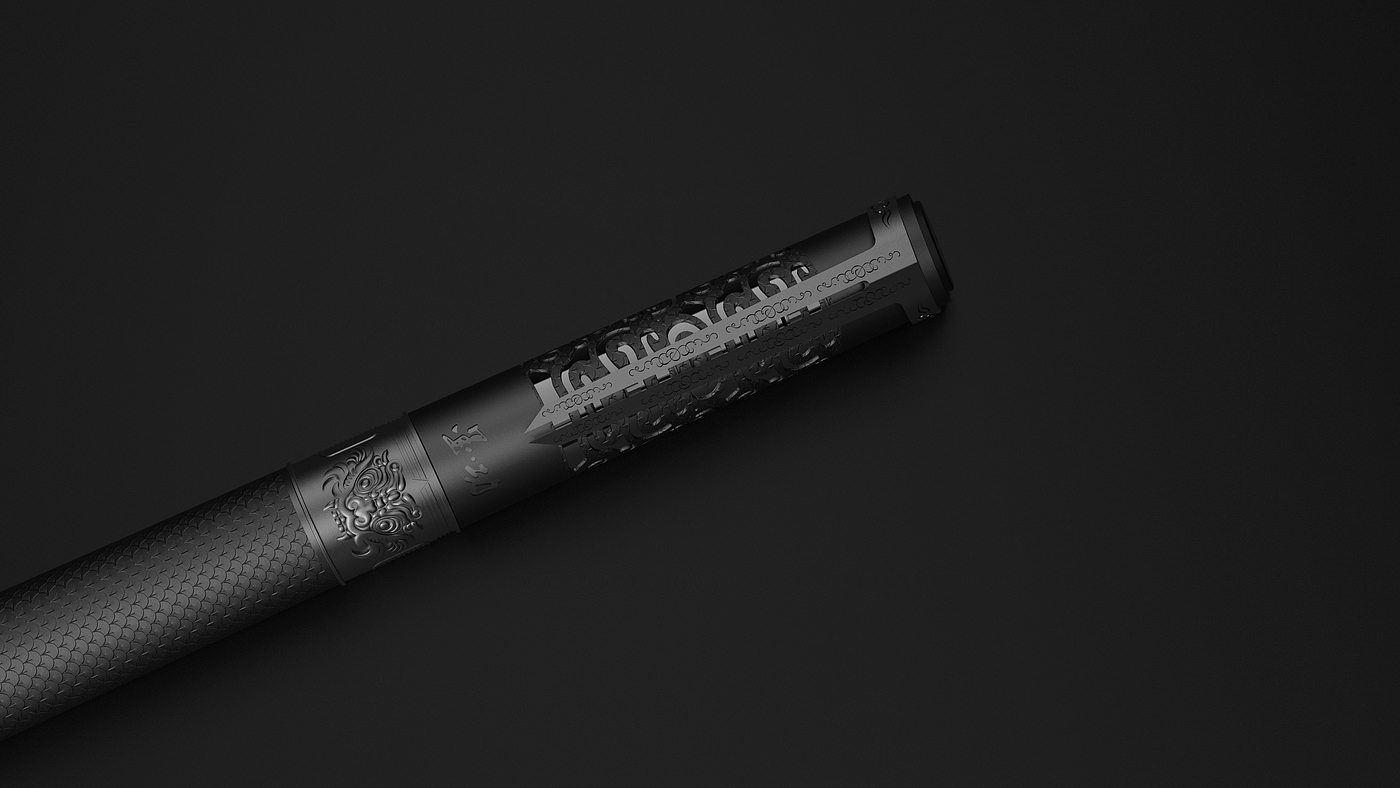 Pen，Signature pen，Retro，decorative pattern，