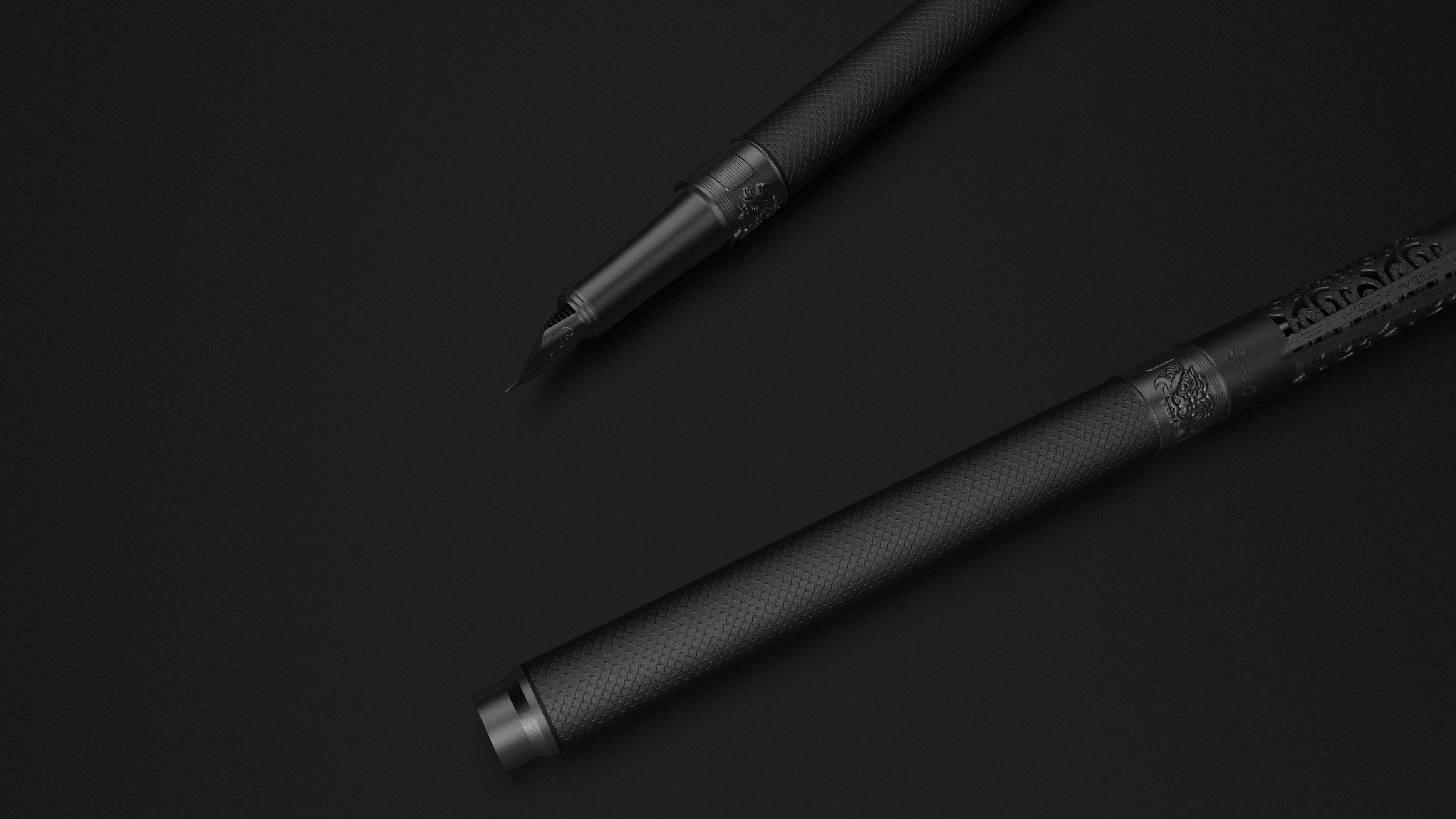 Pen，Signature pen，Retro，decorative pattern，