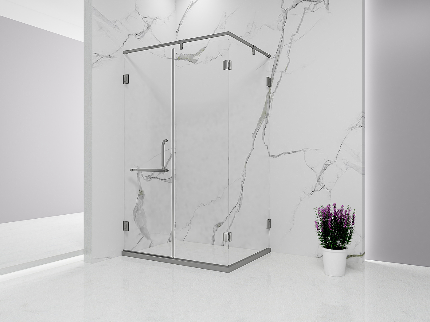 Square type of shower room，