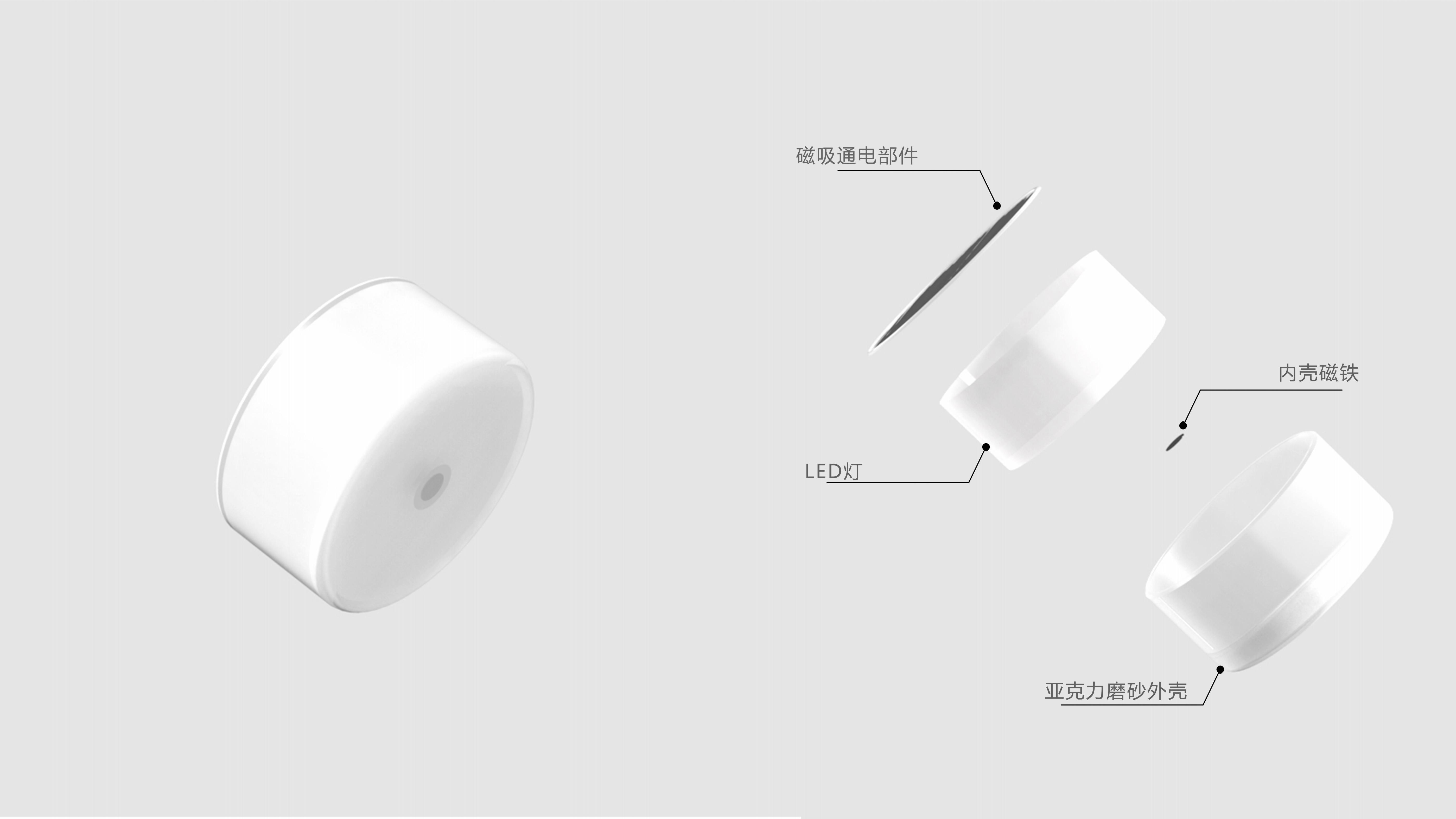 Magnetic suction, lamp，