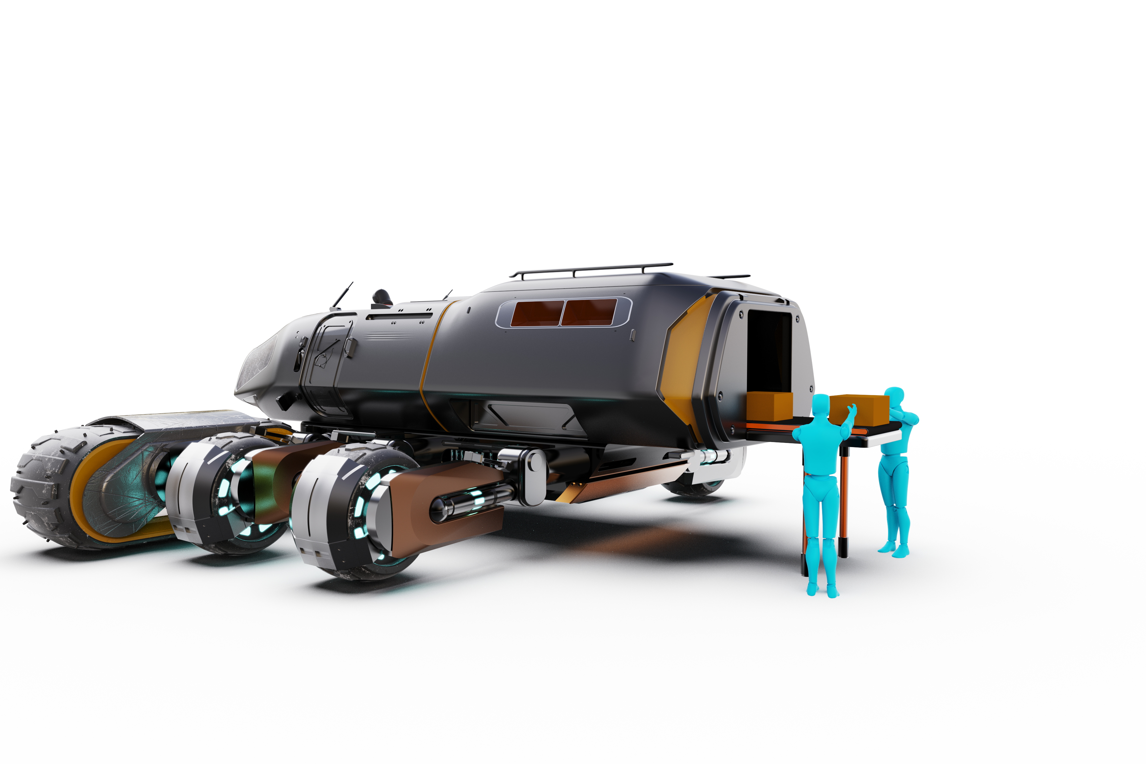 Snow, rescue, transport vehicle，