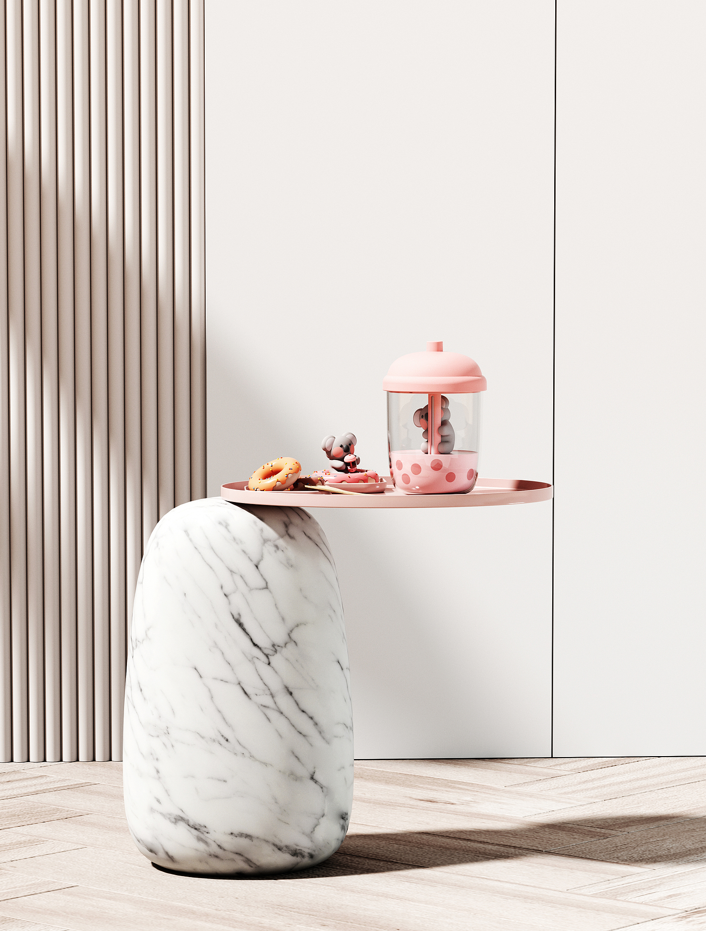 Humidifier，Cartoon style，Koala，tea with milk，