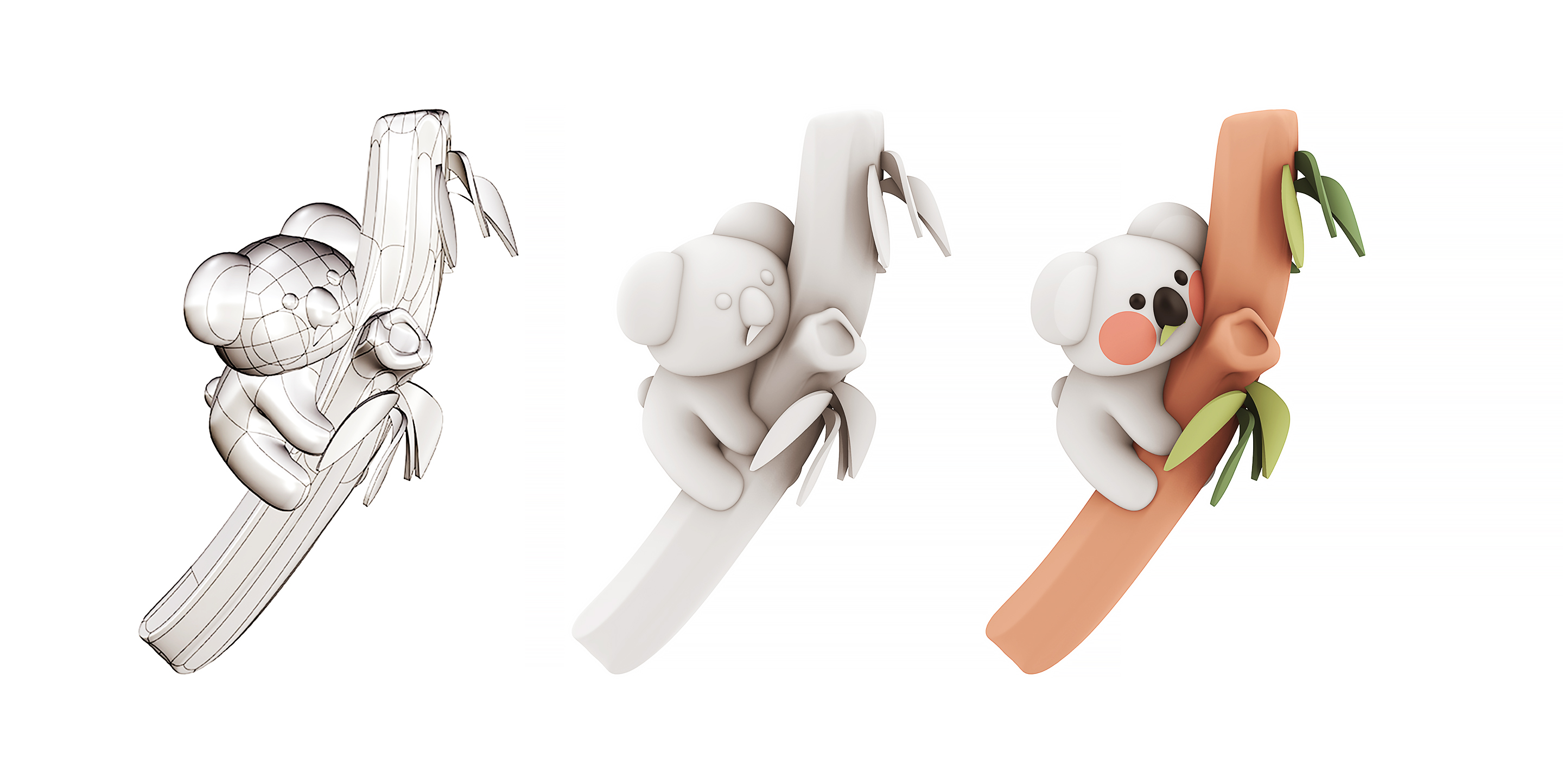 Humidifier，Cartoon style，Koala，tea with milk，