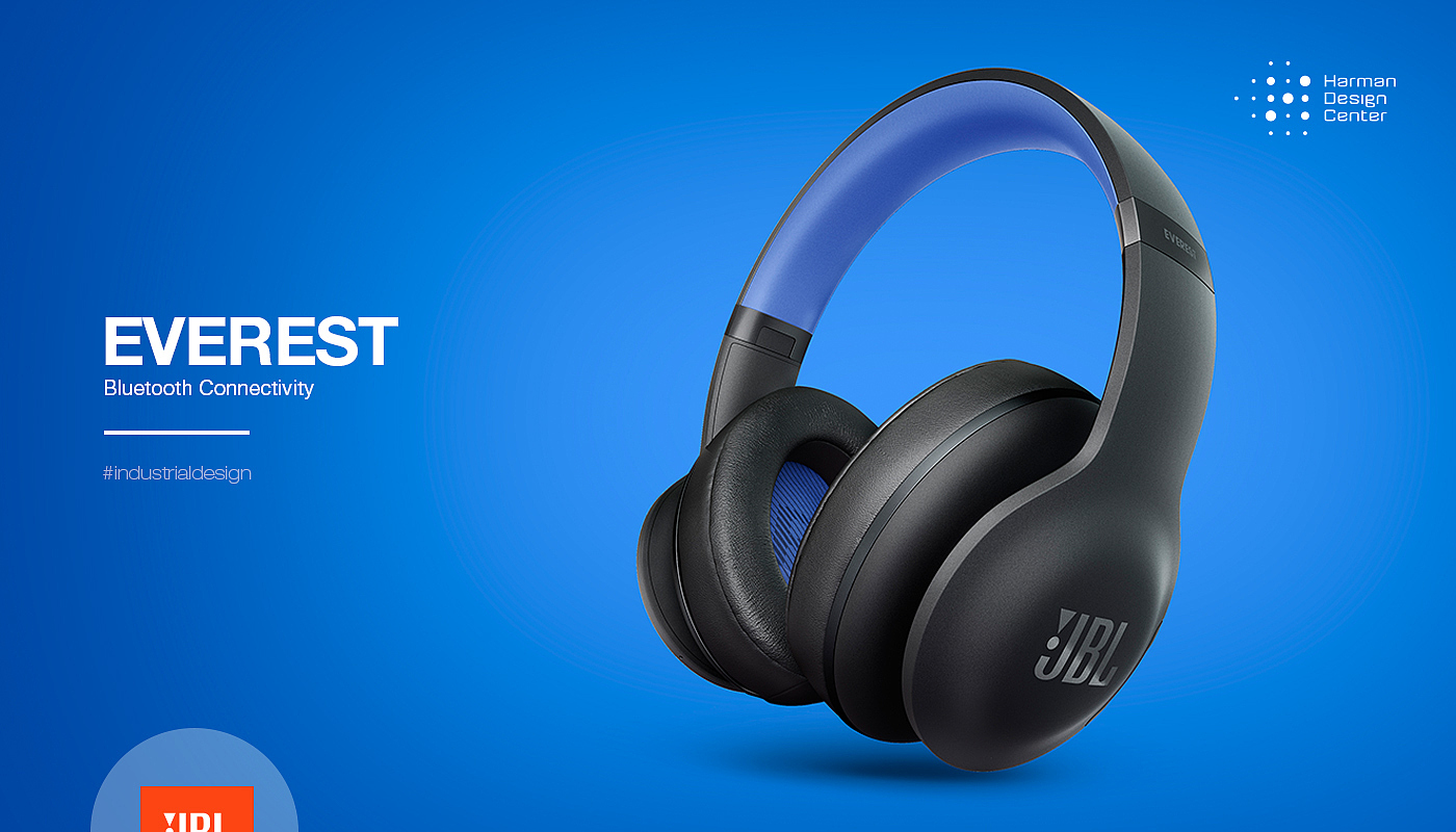Earphone design，JBL EVEREST，smooth，Bluetooth，