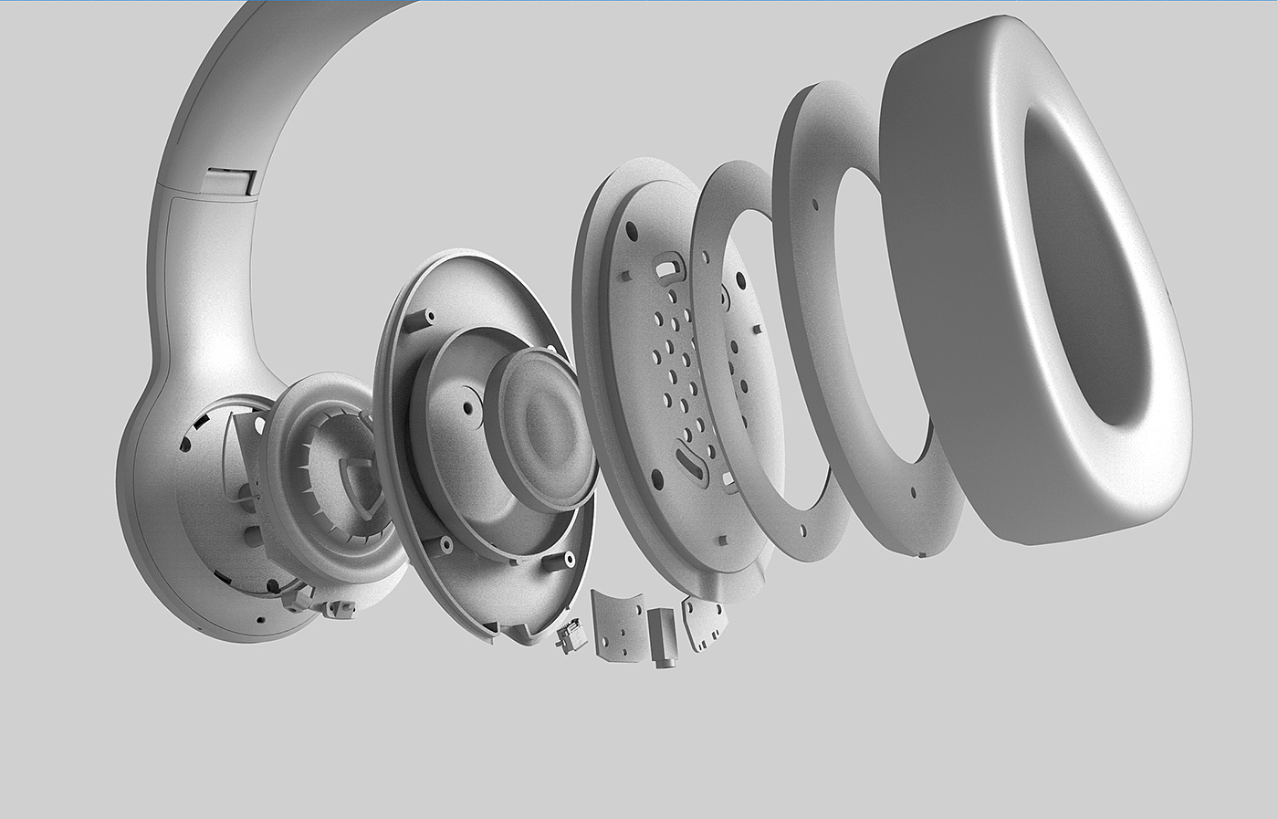 Earphone design，JBL EVEREST，smooth，Bluetooth，