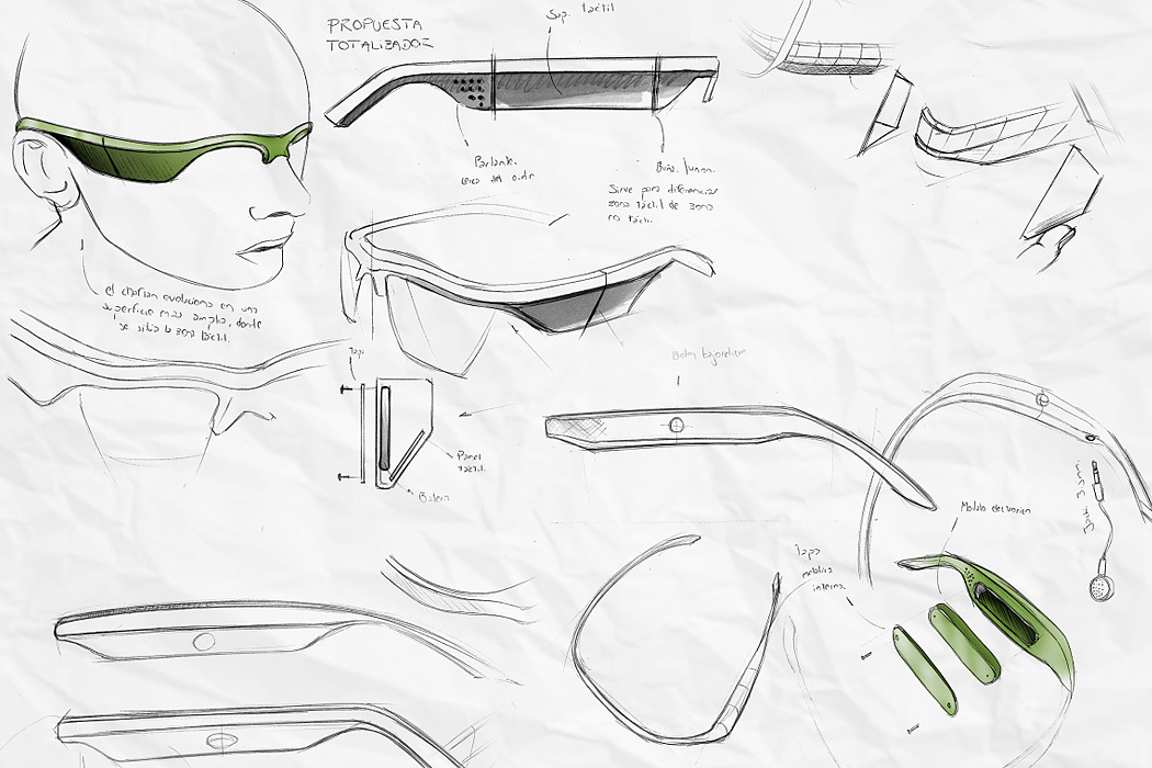 Smart / GPS navigation / blind / Sunglasses，