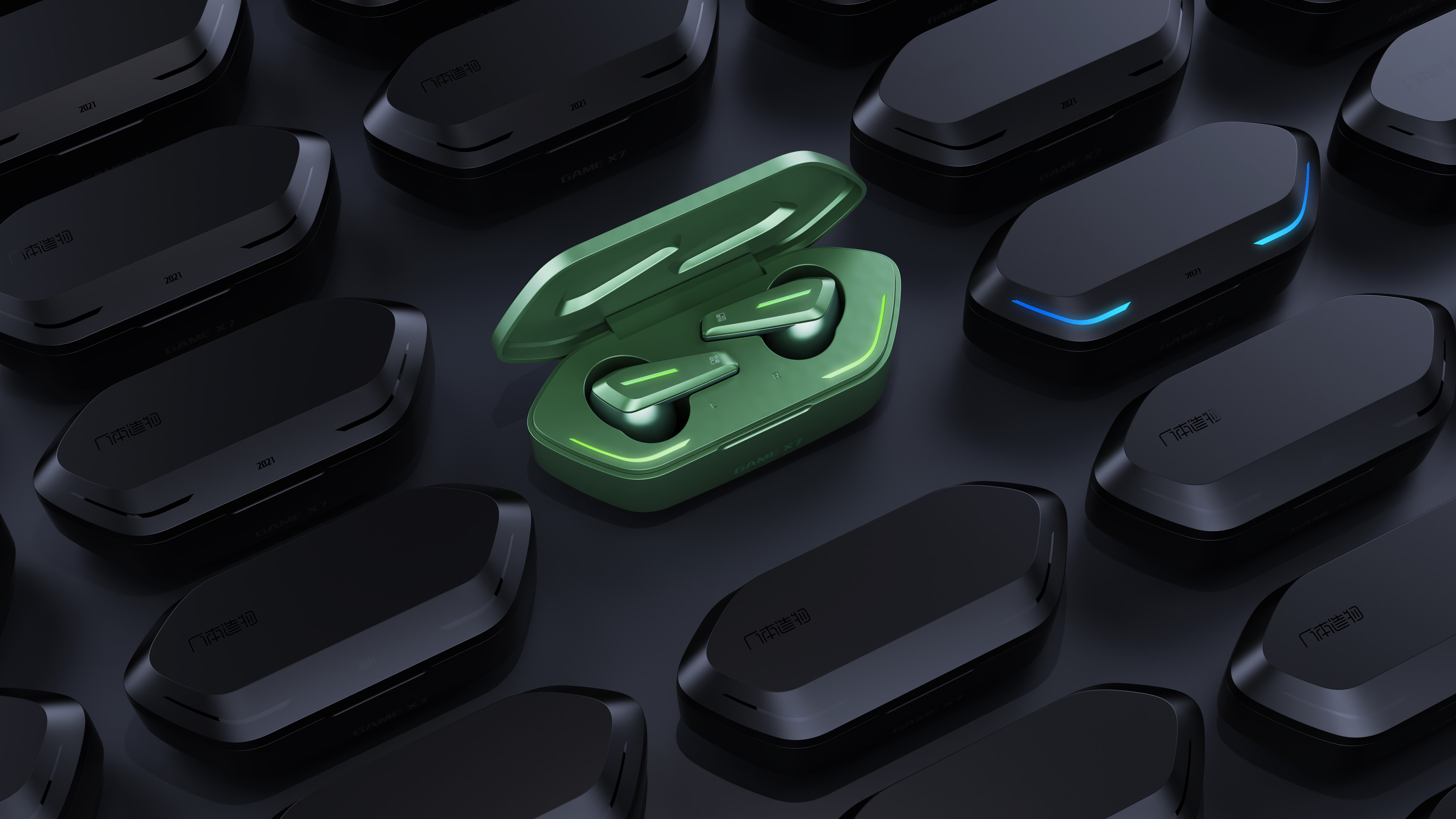 TWS headset，Game TWS headset design，Wireless headset design，Headset ID design，