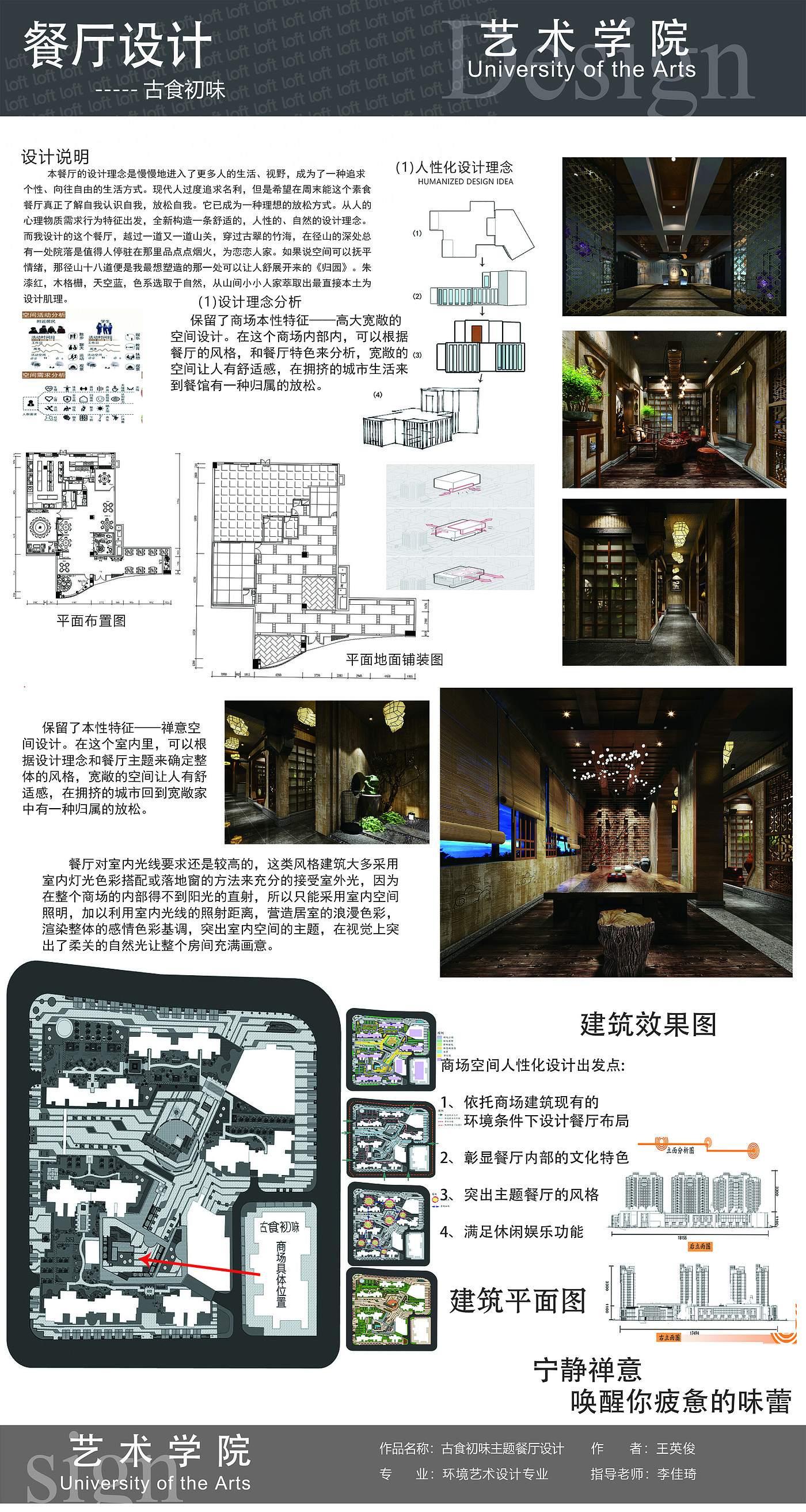 Restaurant design drawings，